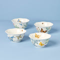 Thekbunny Butterfly Meadow Herbs Rice Bowls - Set of 4