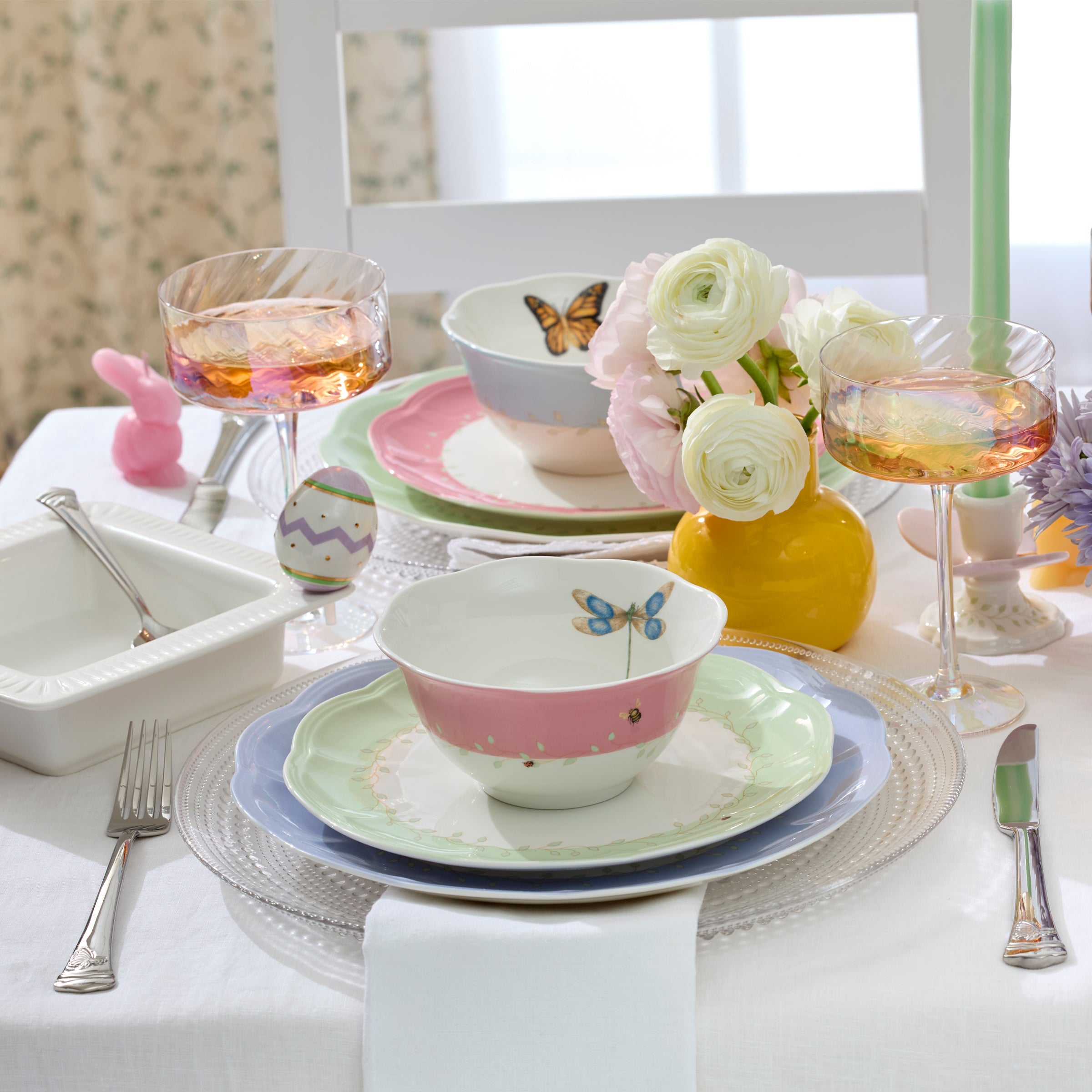 Thekbunny Butterfly Meadow 4-Piece Bowl Set