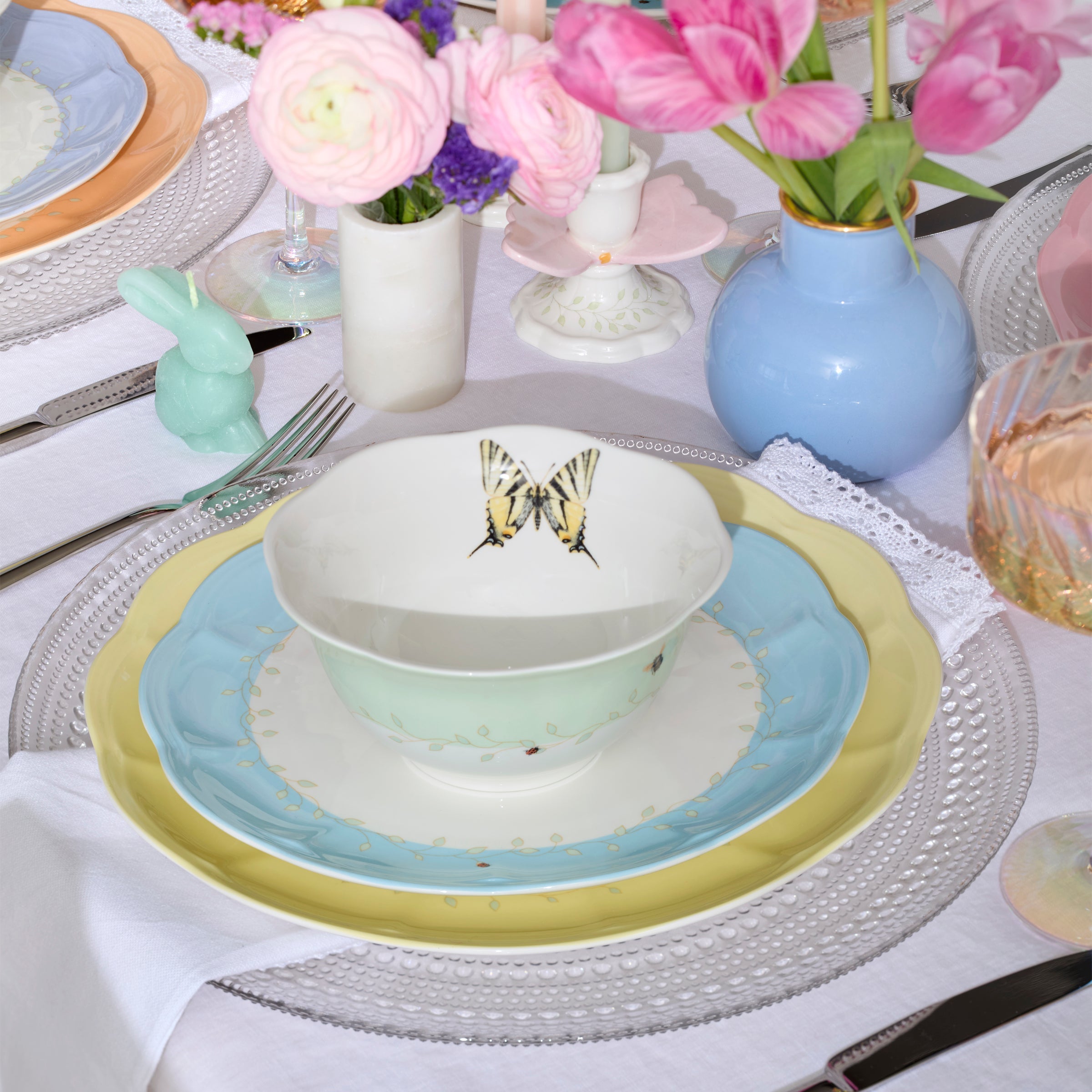 Thekbunny Butterfly Meadow 4-Piece Bowl Set