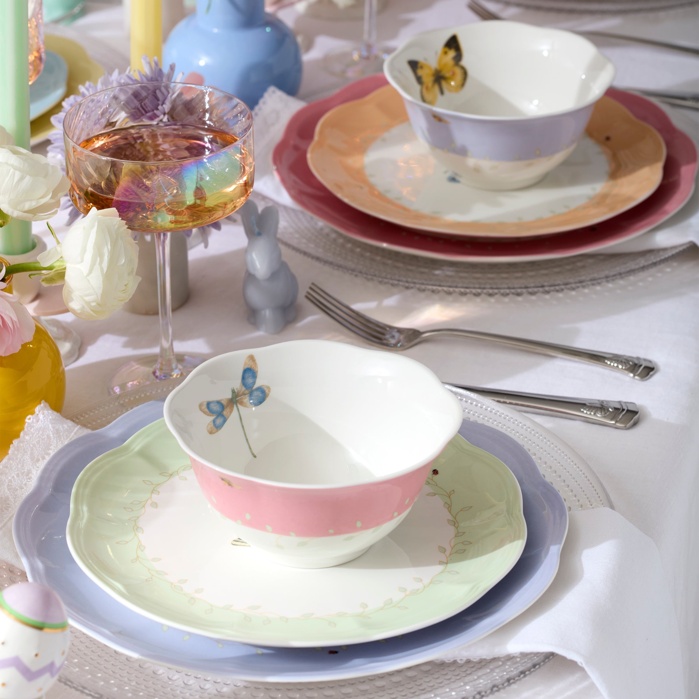 Thekbunny Butterfly Meadow 4-Piece Bowl Set