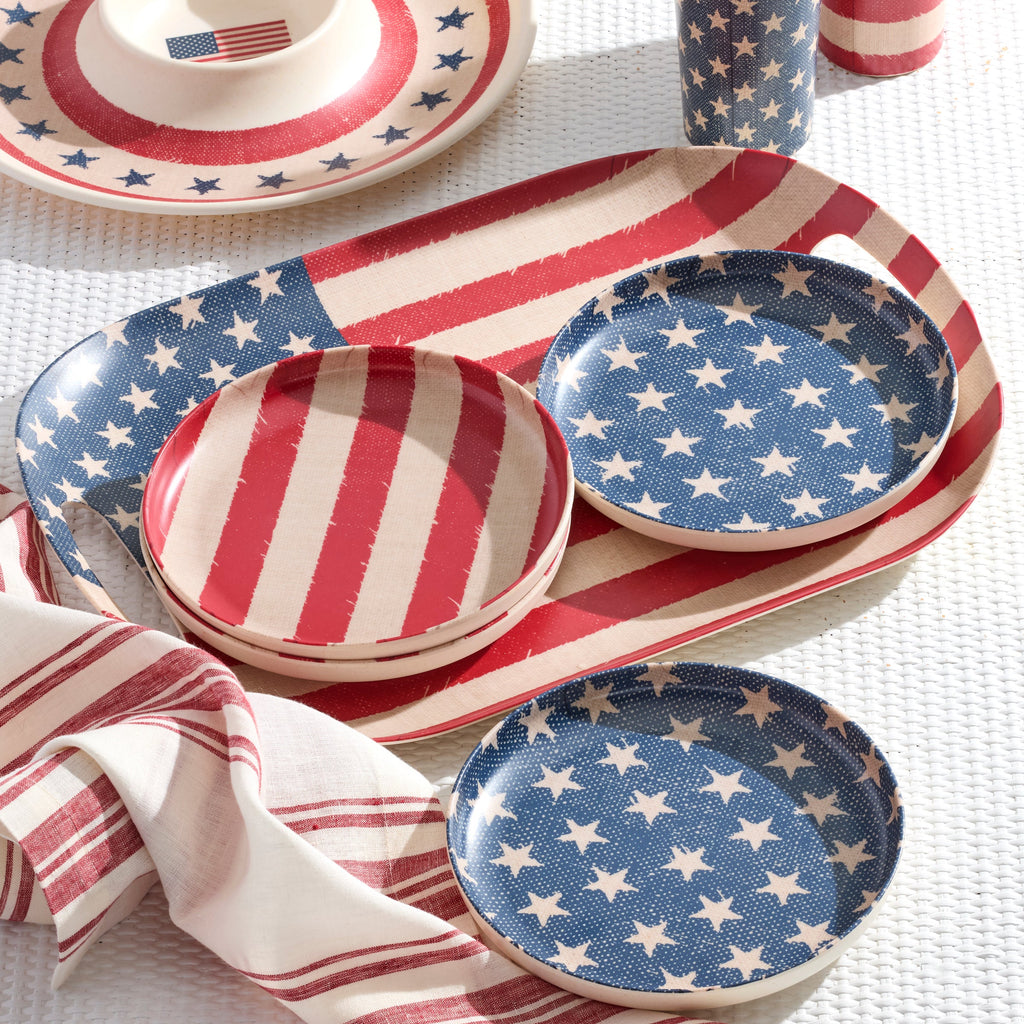 Thekbunny Vintage Americana Accent Plates - Set Of 4