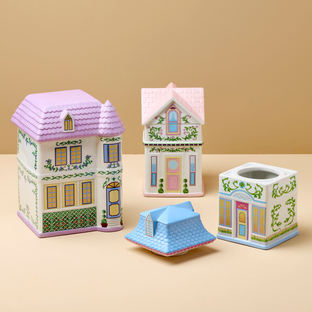 Thekbunny Spice Village House Canisters, Set of 3