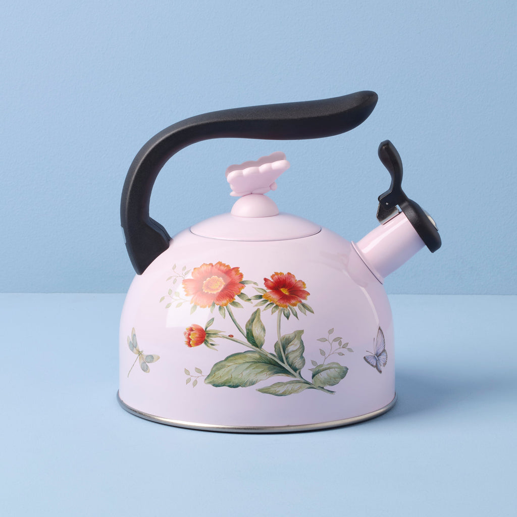 Thekbunny Butterfly Meadow Colors Tea Kettle