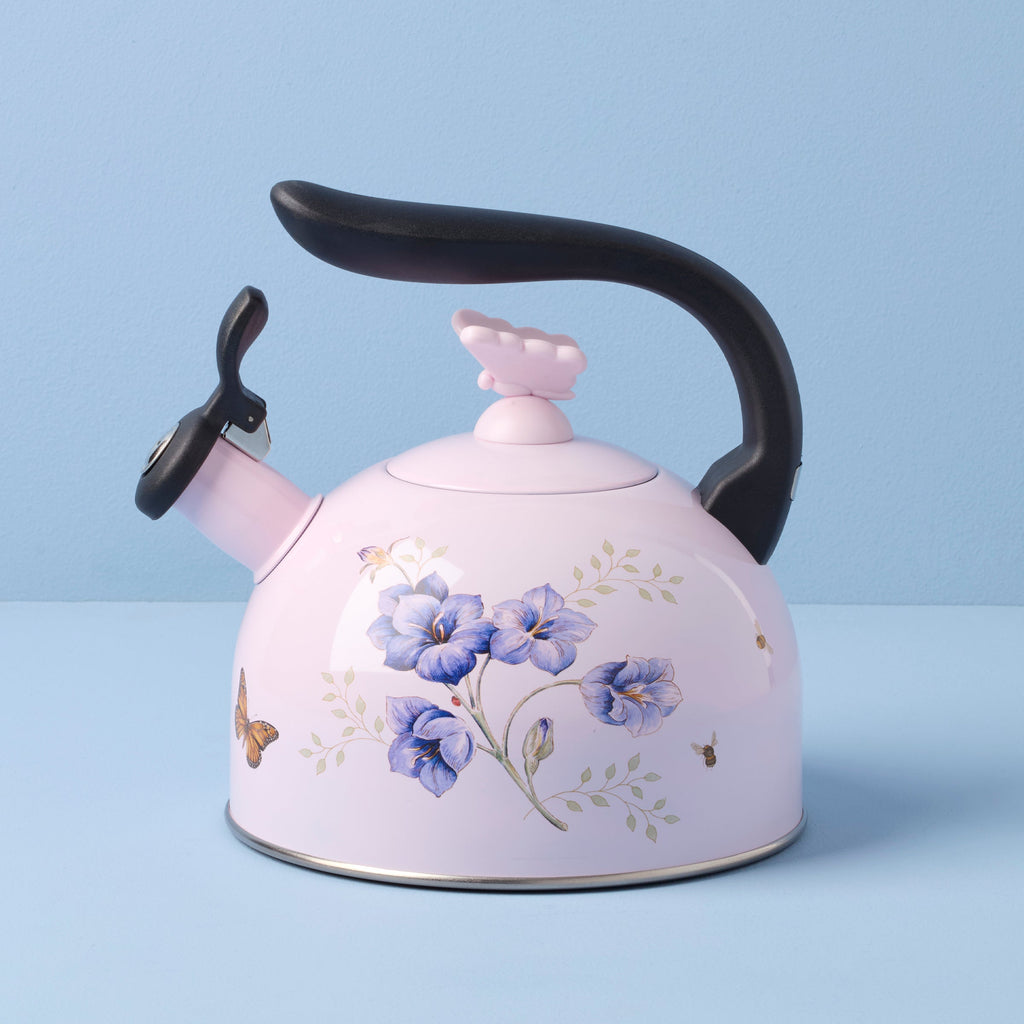 Thekbunny Butterfly Meadow Colors Tea Kettle