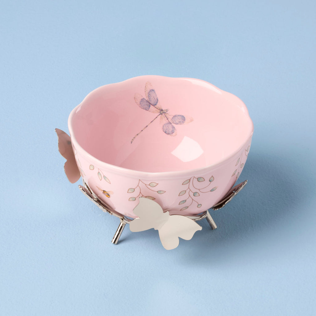 Thekbunny Butterfly Meadow Bowl With Stand