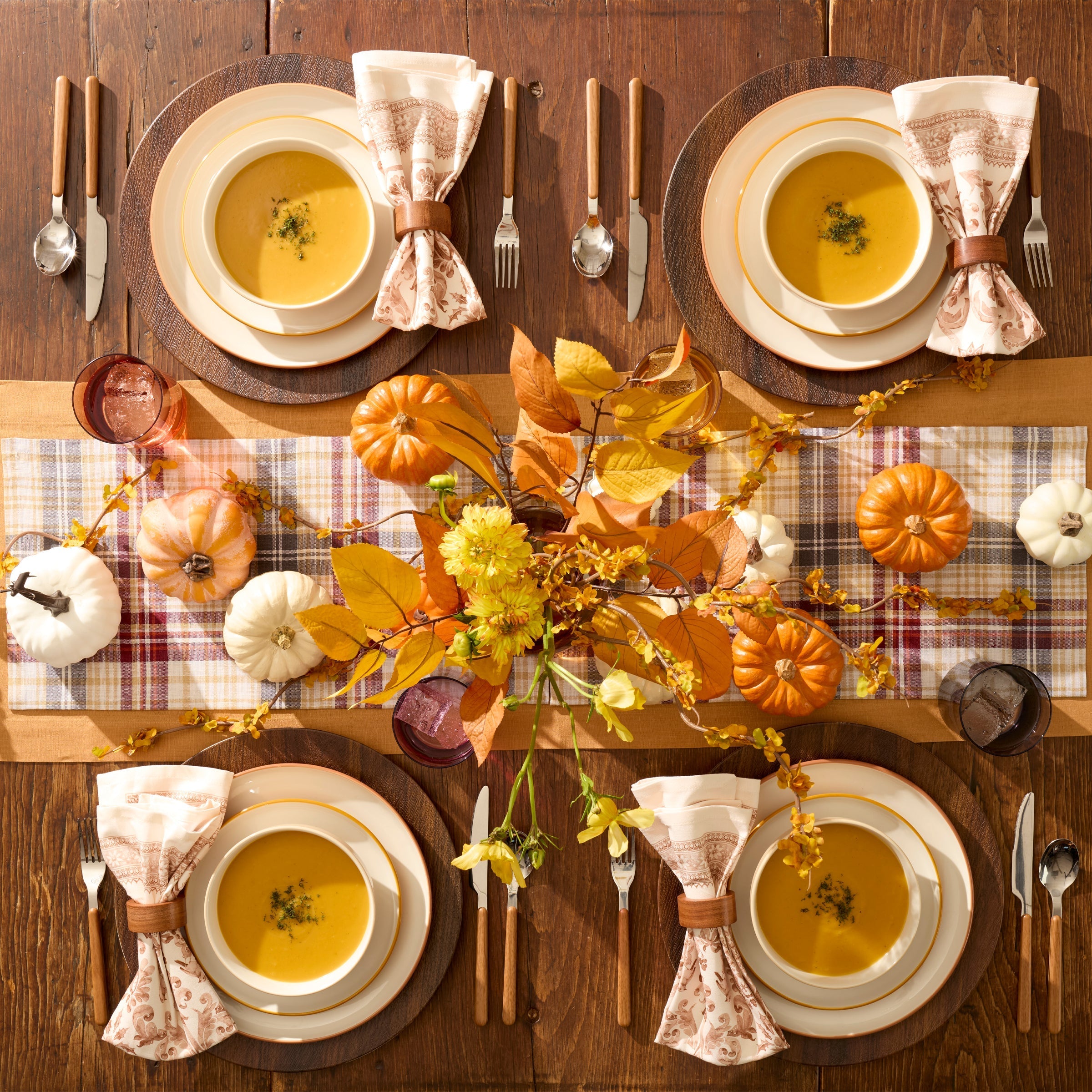 Thekbunny 24 Seven Colors Sunbaked 12-Piece Dinnerware Set