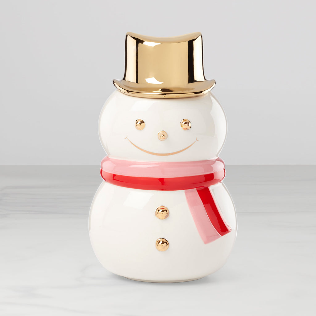 Thekbunny Be Jolly Snowman Cookie Jar