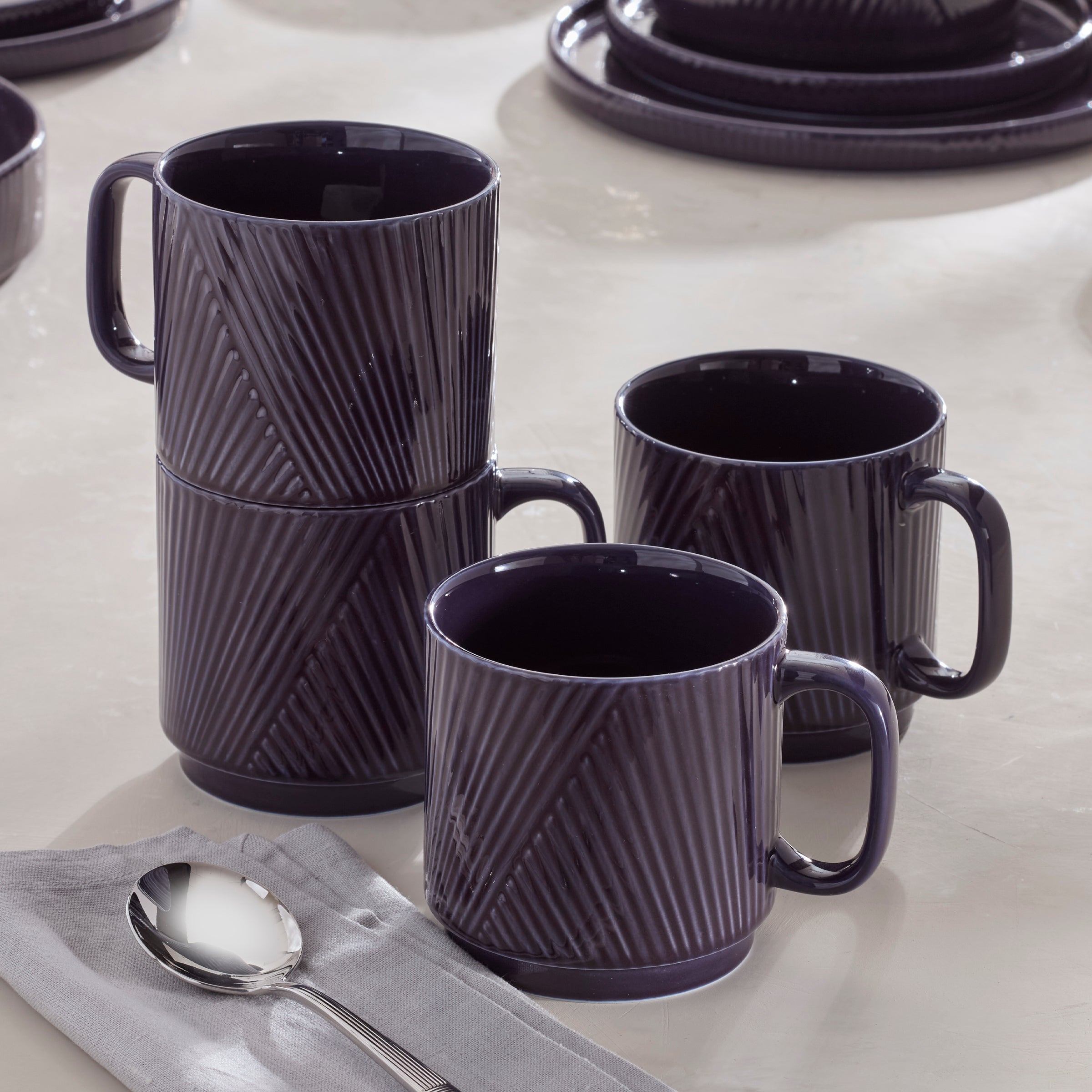 Thekbunny Modulus Nightshade Mugs - Set of 4