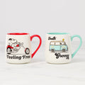 Thekbunny Peanuts Mugs - Set of 2 - Groovy-Feeling Free