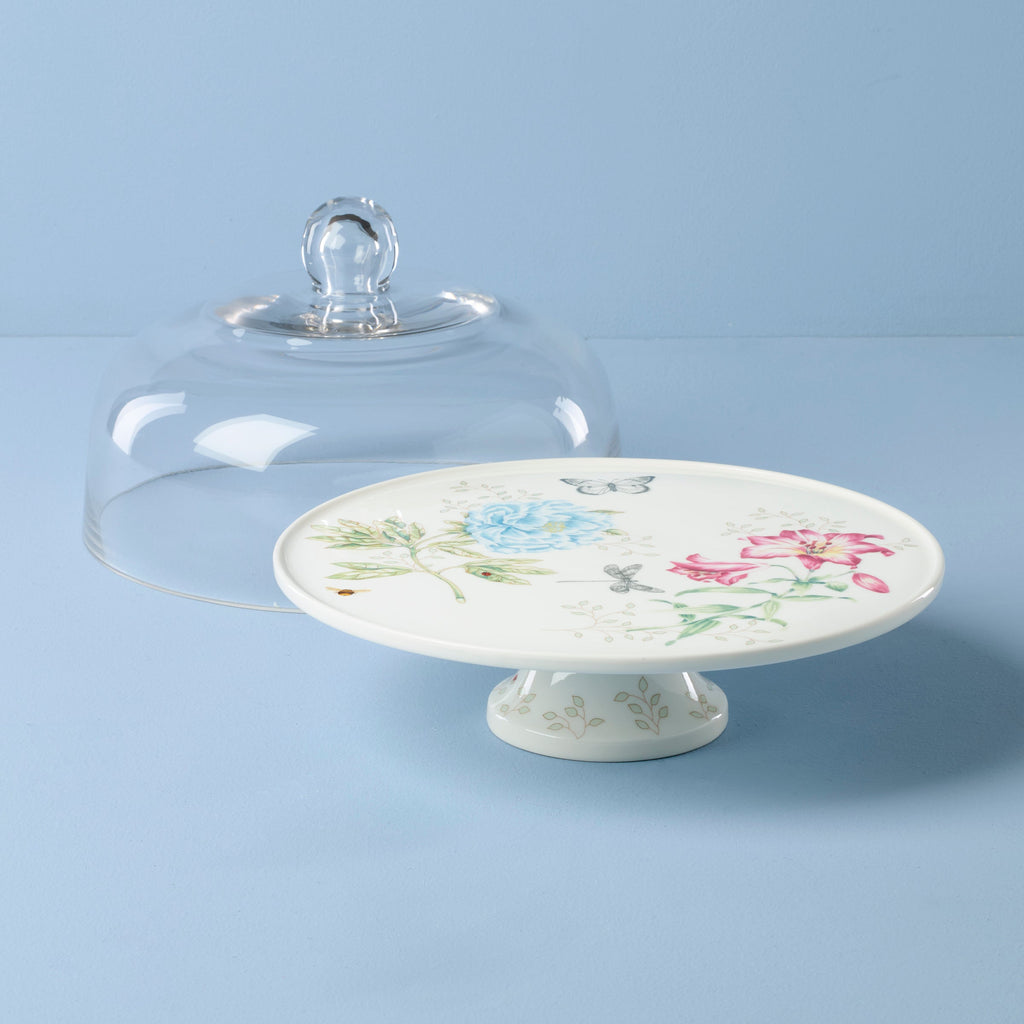 Thekbunny Butterfly Meadow 25th Anniversary Cake Plate