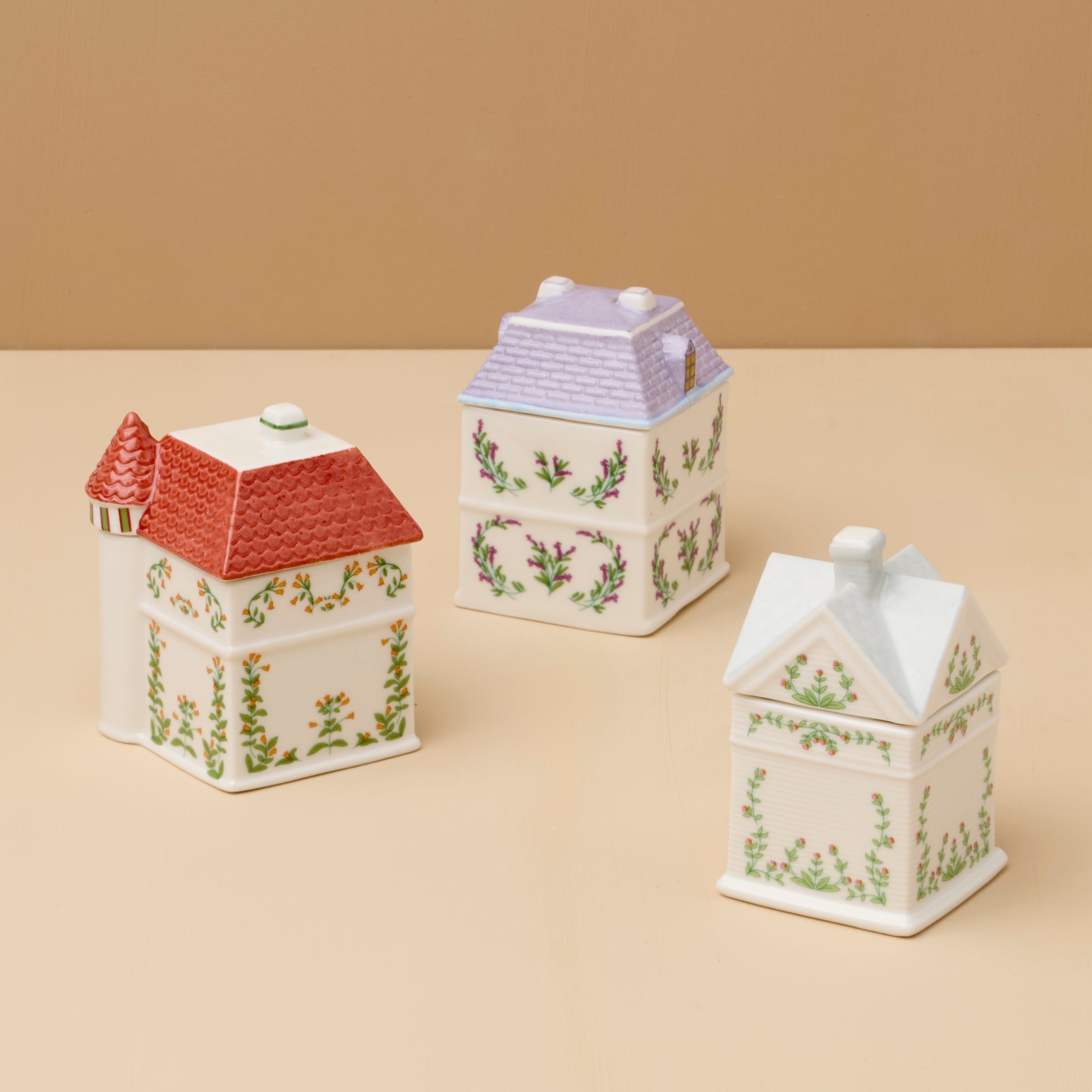 Thekbunny Spice Village 3-Piece West Coast Spice Jars Set