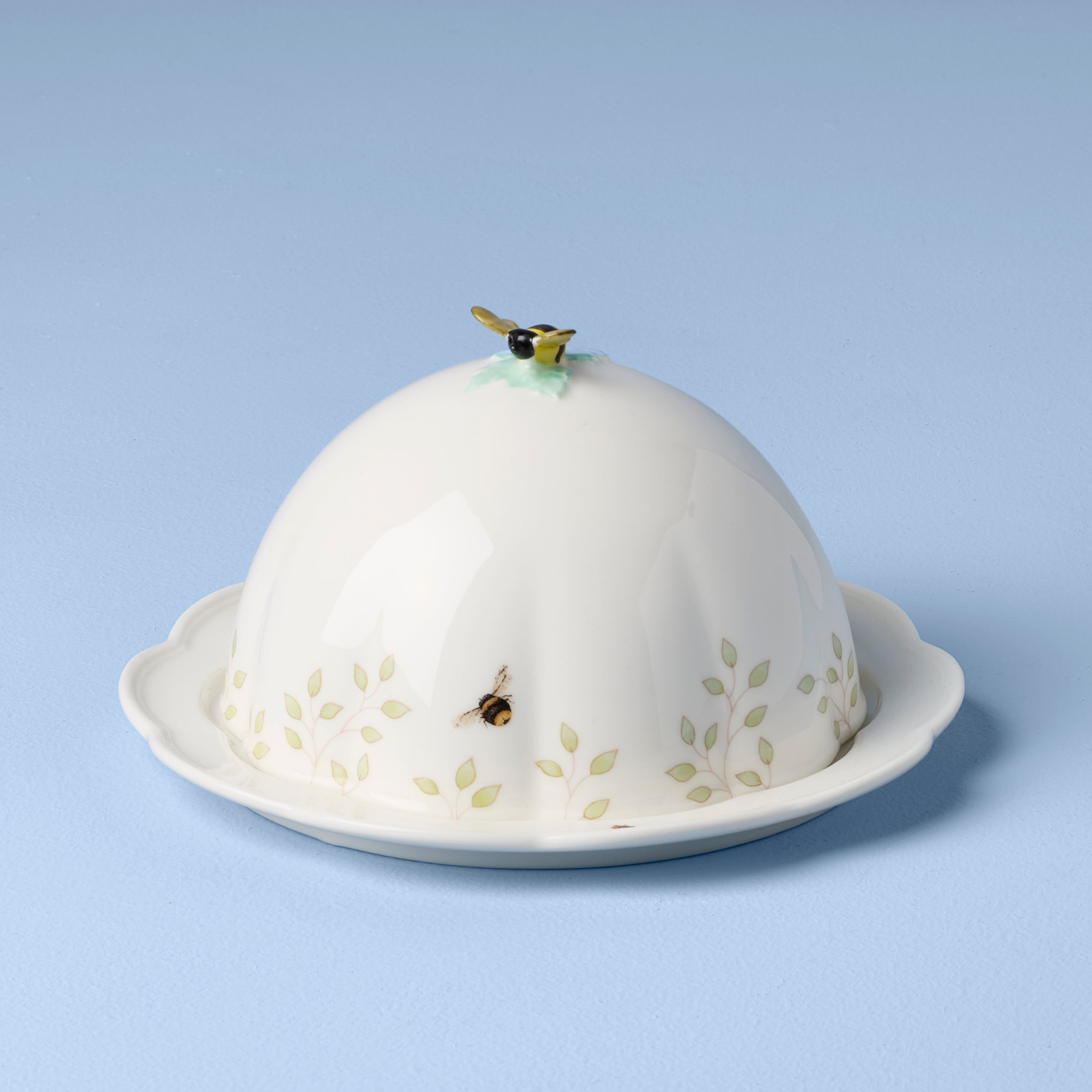 Thekbunny Butterfly Meadow Covered Butter Dish