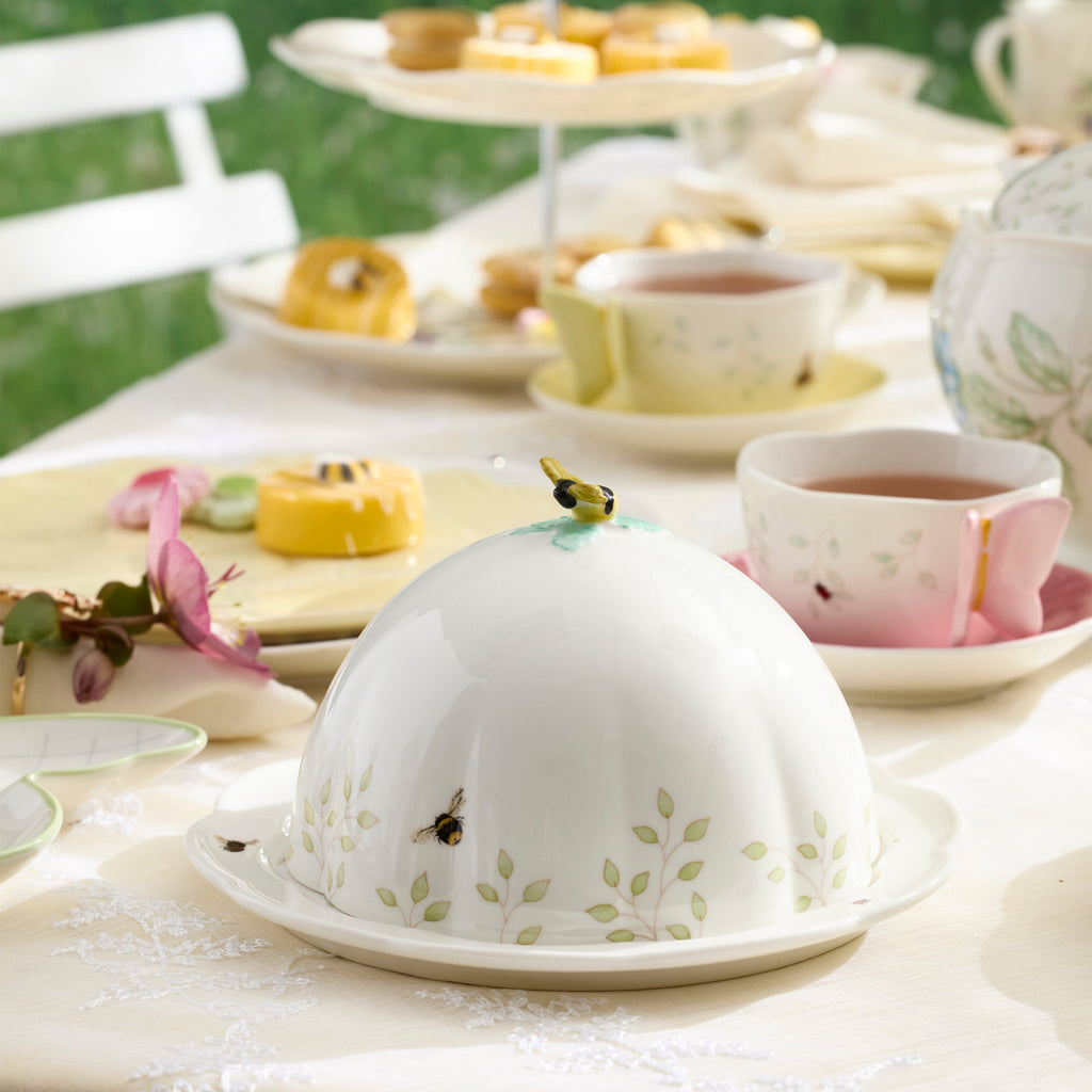 Thekbunny Butterfly Meadow Covered Butter Dish