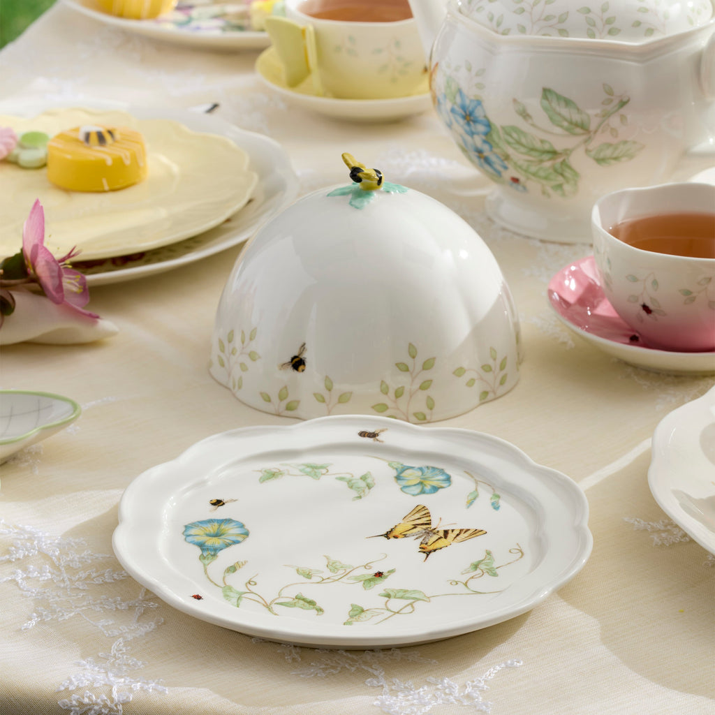Thekbunny Butterfly Meadow Covered Butter Dish