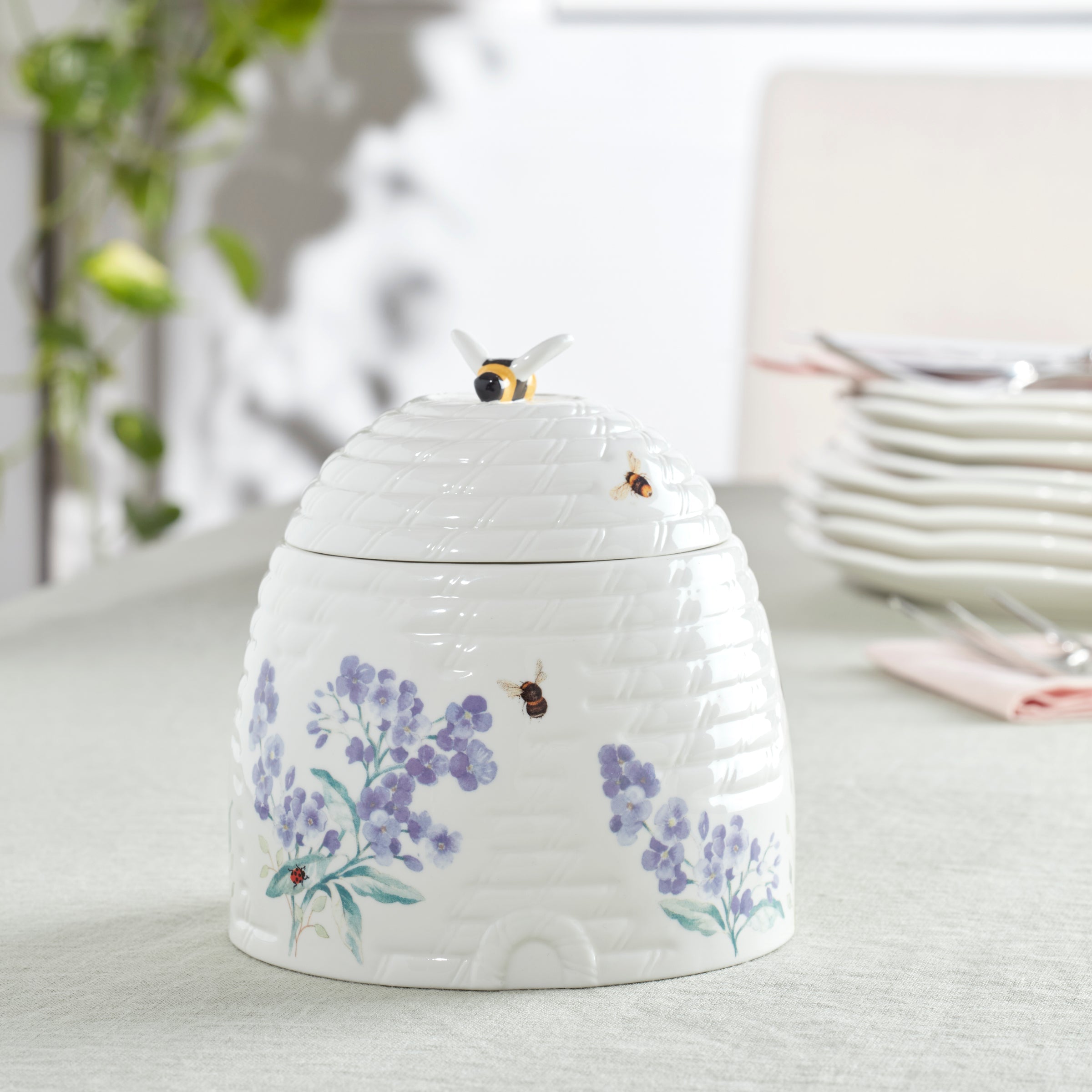 Thekbunny Butterfly Meadow Honeycomb Candy Jar