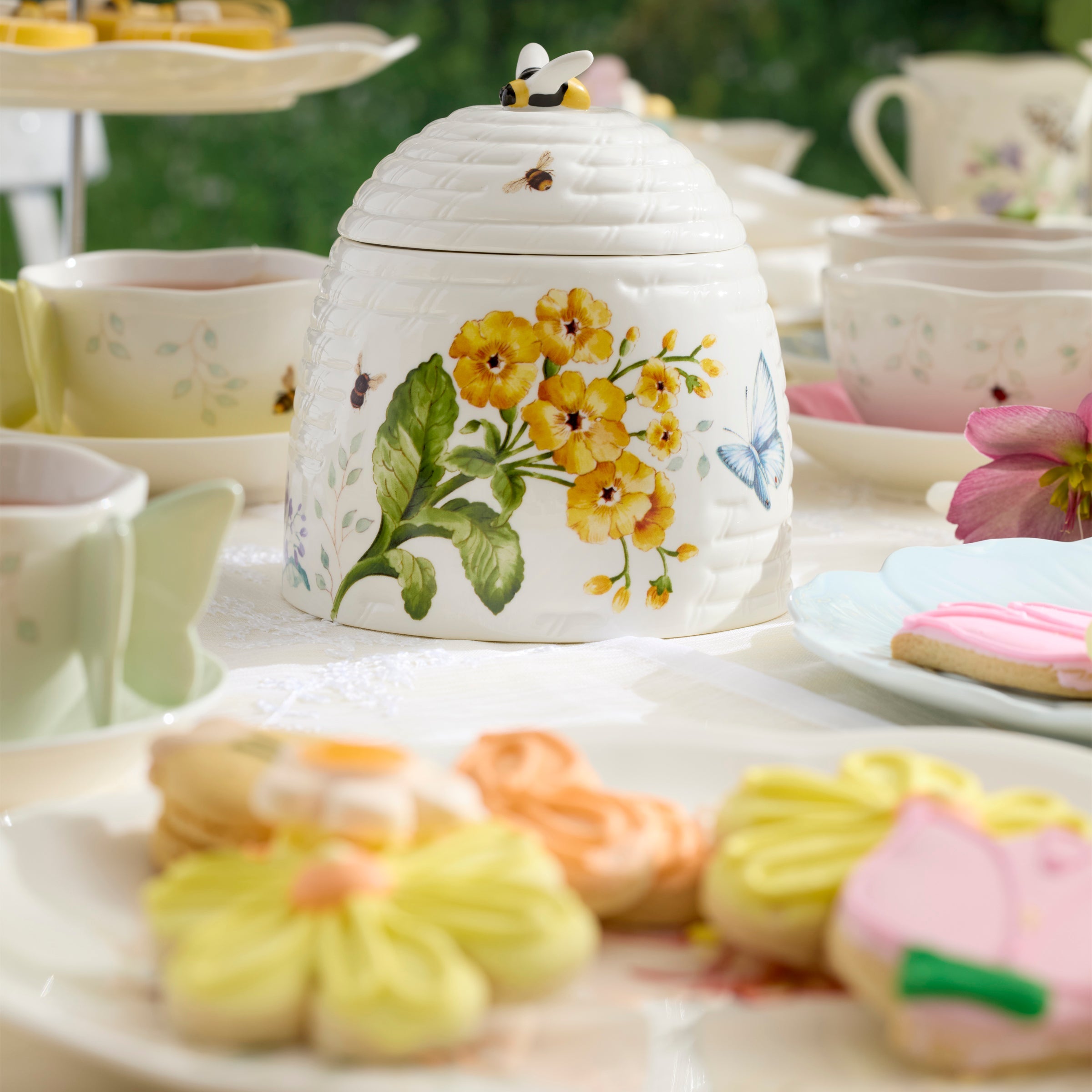 Thekbunny Butterfly Meadow Honeycomb Candy Jar