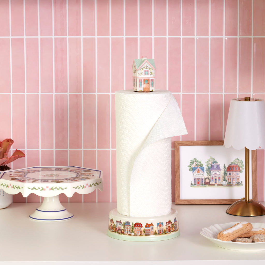 Thekbunny Spice Village Paper Towel Holder