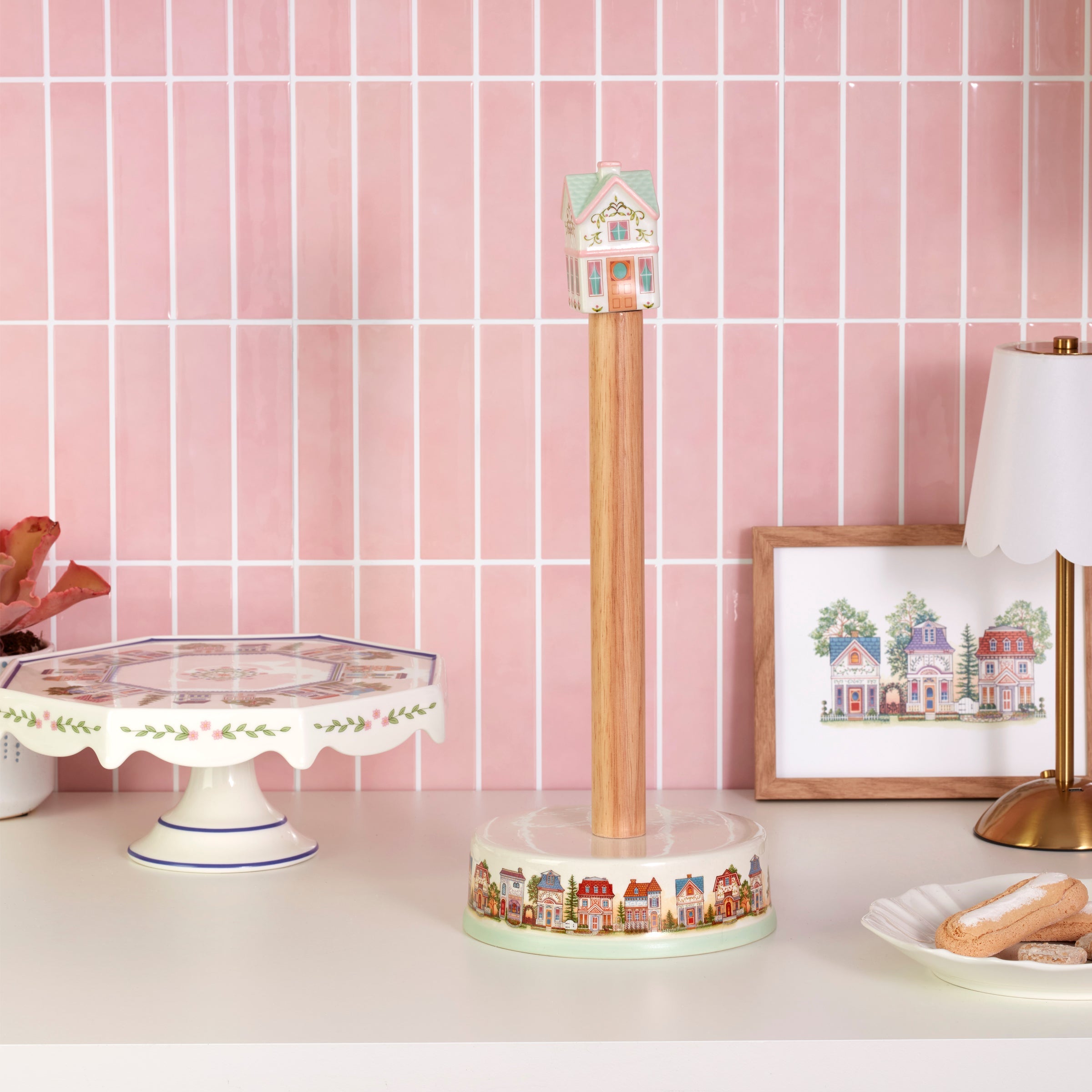 Thekbunny Spice Village Paper Towel Holder