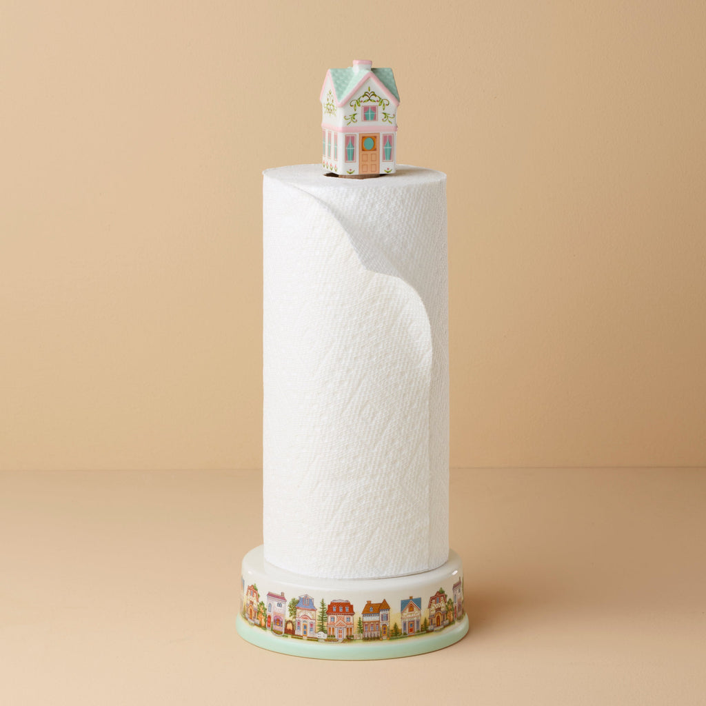 Thekbunny Spice Village Paper Towel Holder