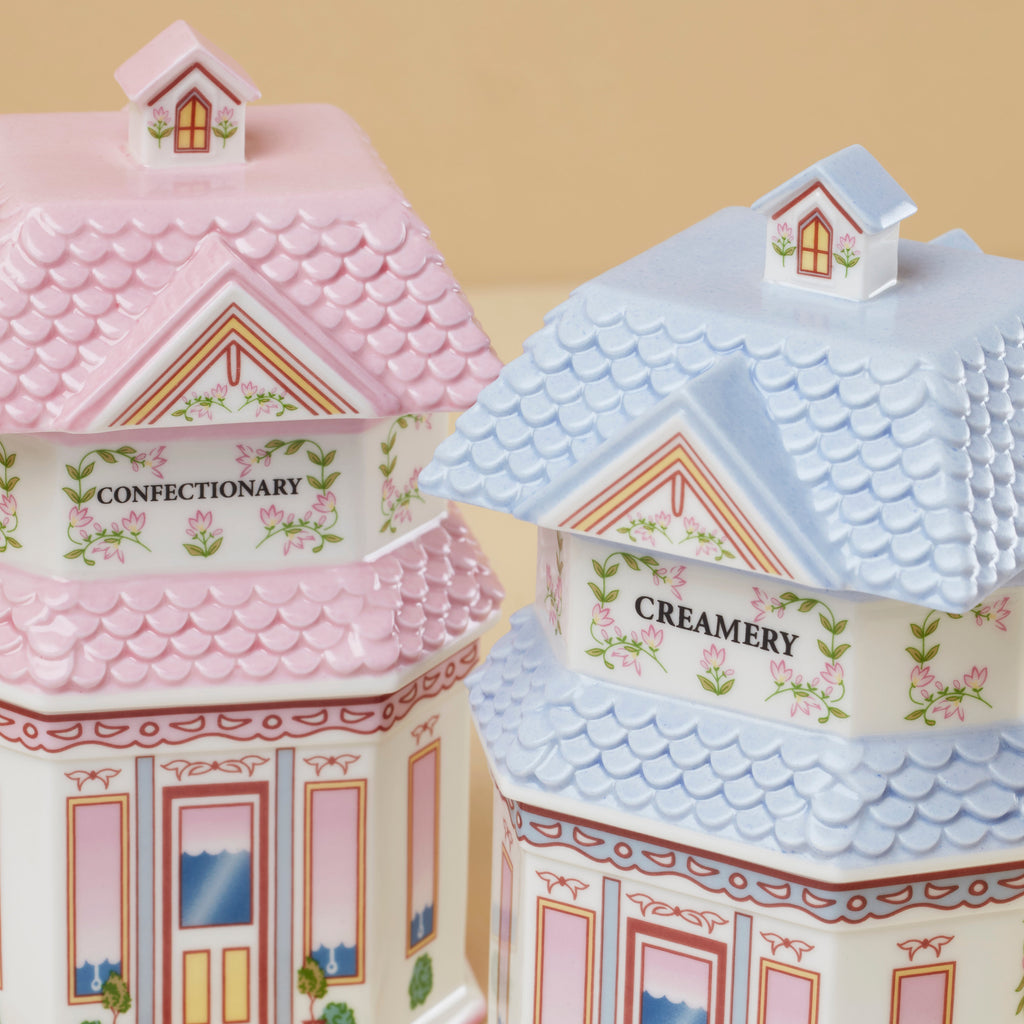 Thekbunny Spice Village Sugar & Creamer Set