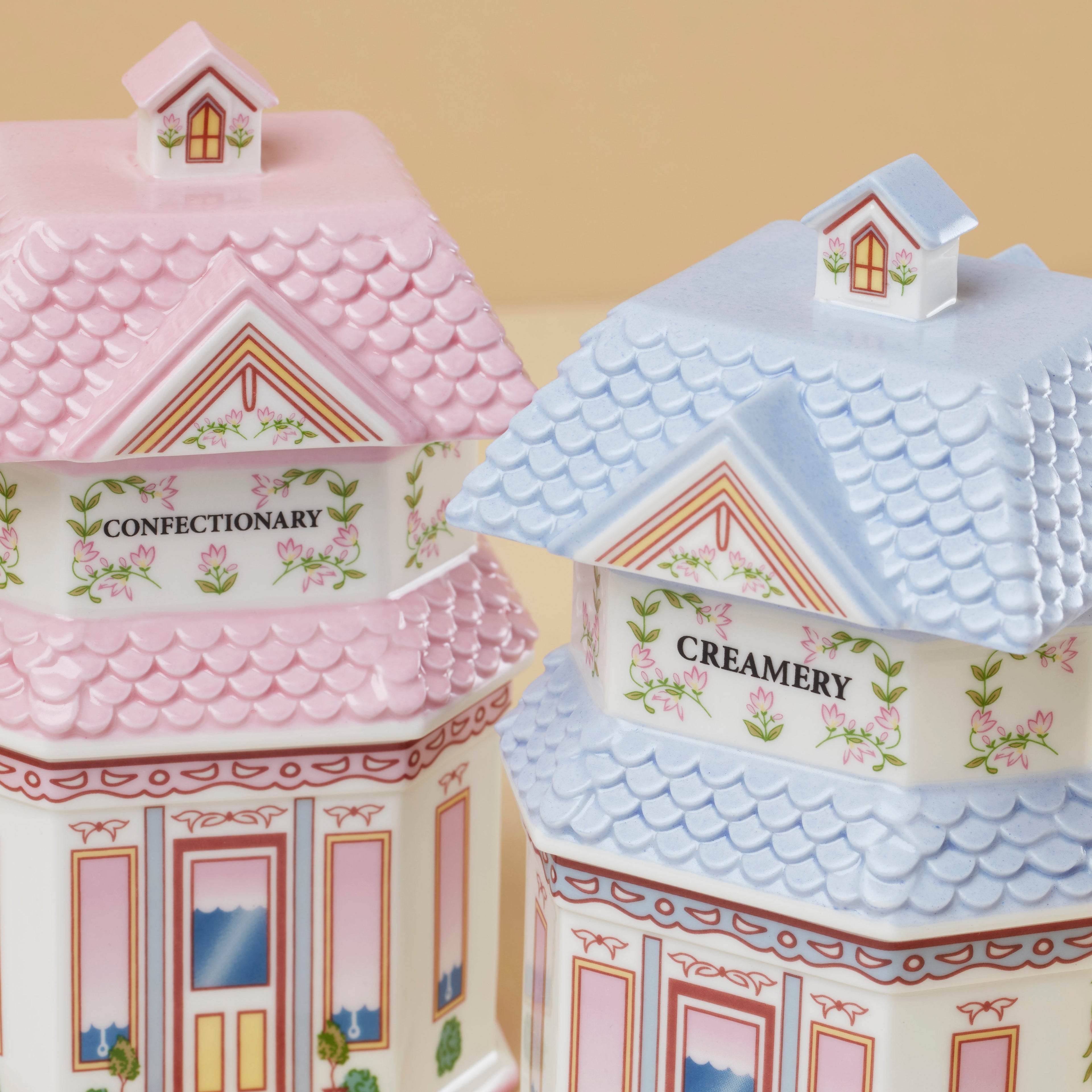 Thekbunny Spice Village Sugar & Creamer Set