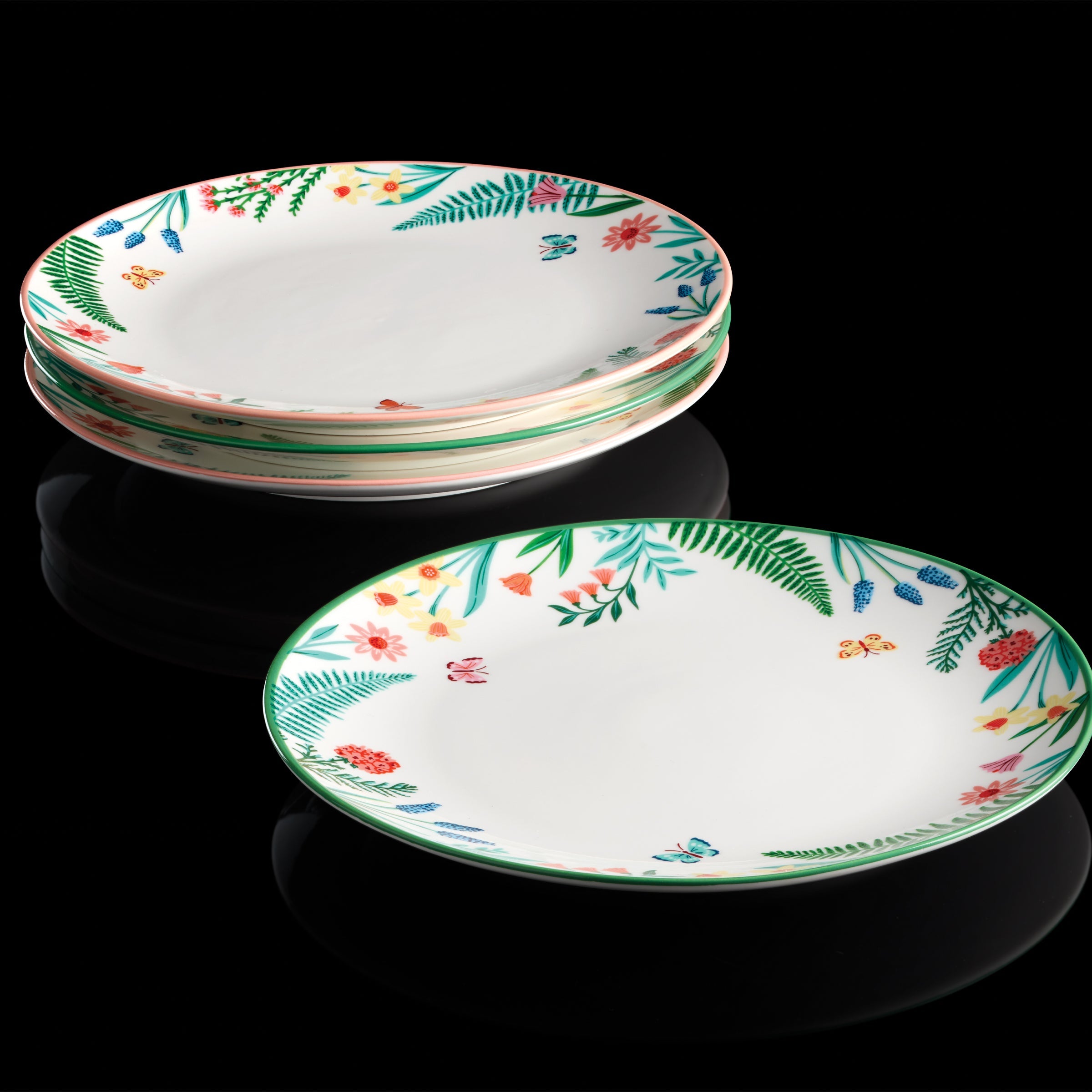 First Blooms Accent Plates - Set of 4