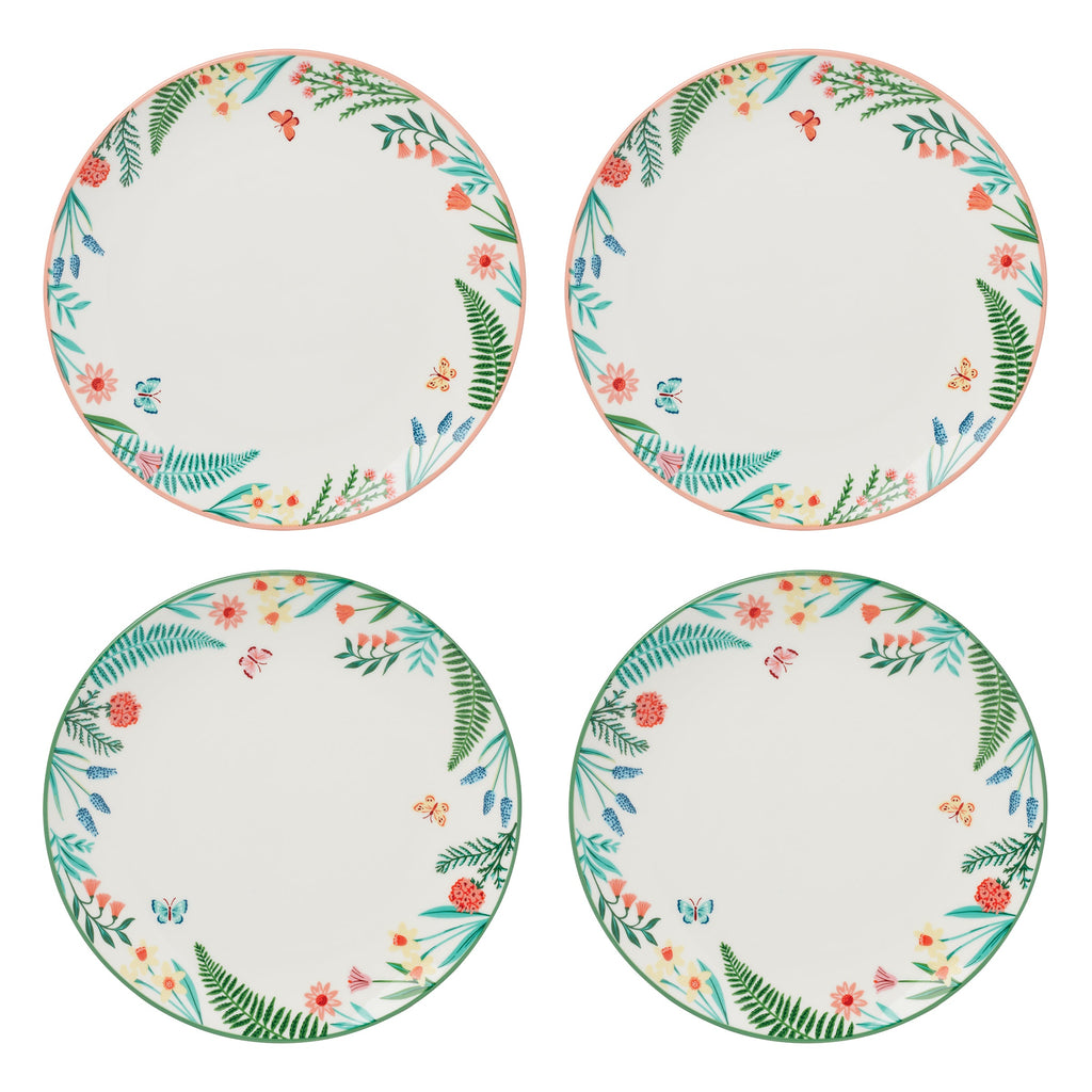 First Blooms Accent Plates - Set of 4