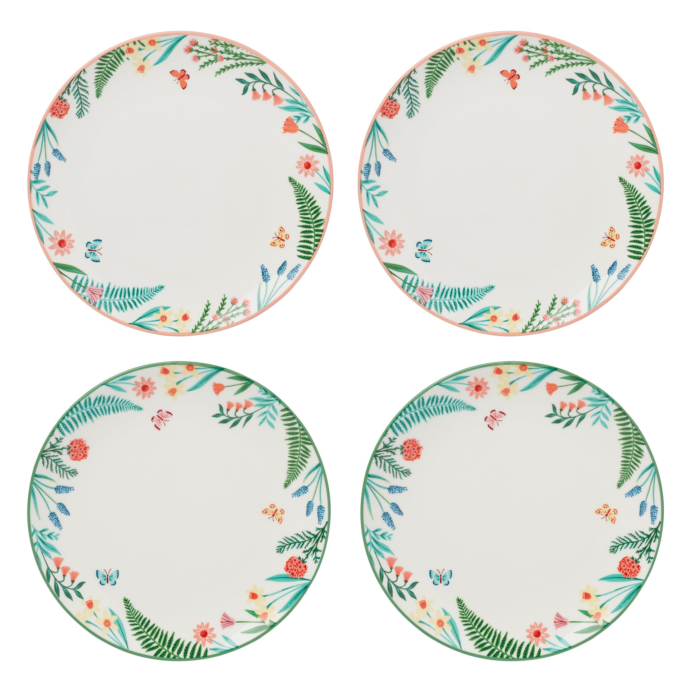 First Blooms Accent Plates - Set of 4