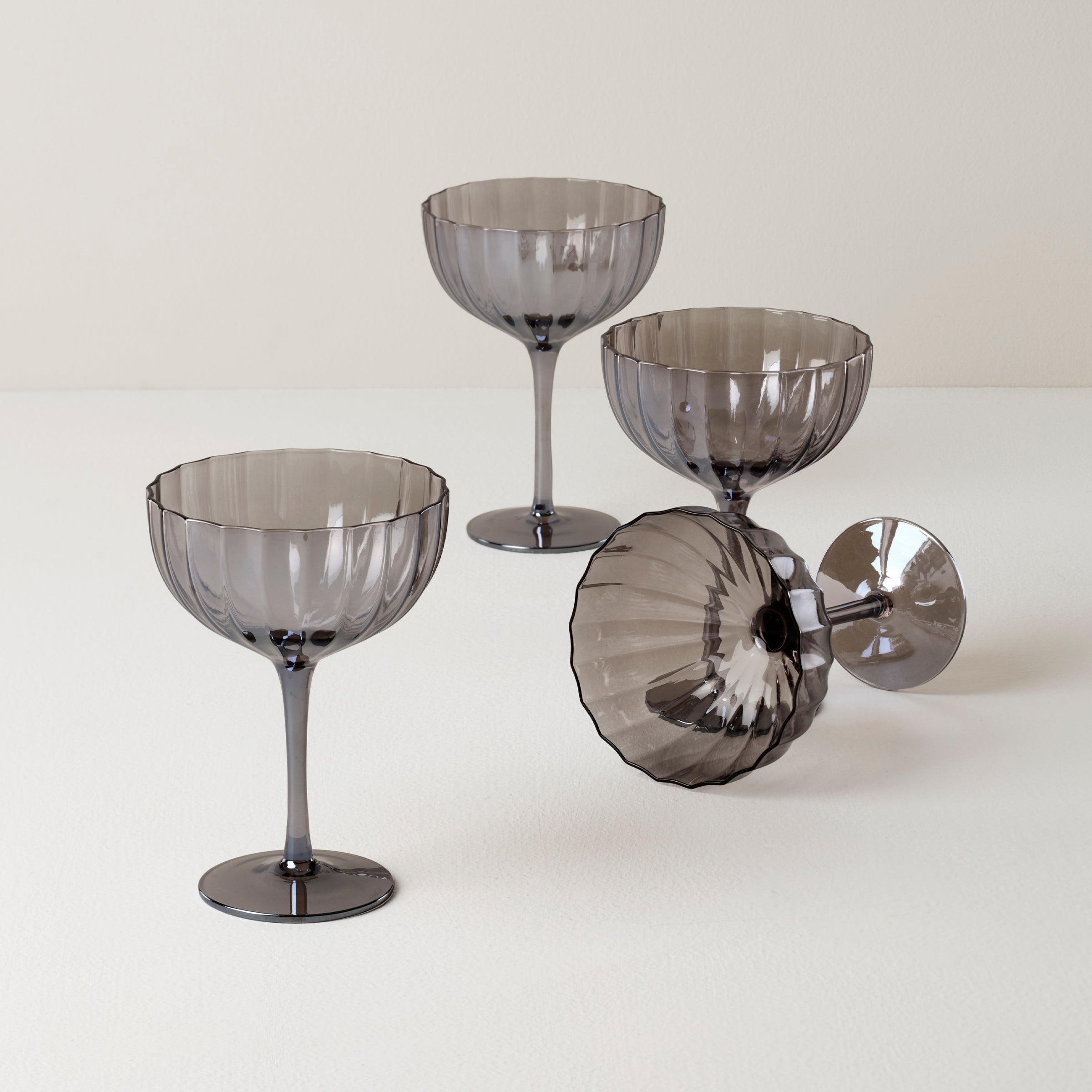 Thekbunny Curva Luxe Coupe Glasses - Set Of 4