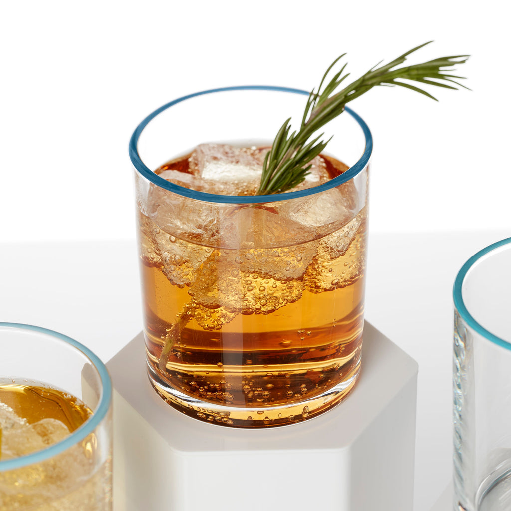 Thekbunny 24 Seven Turquoise Medium Tumbler - Set Of 6