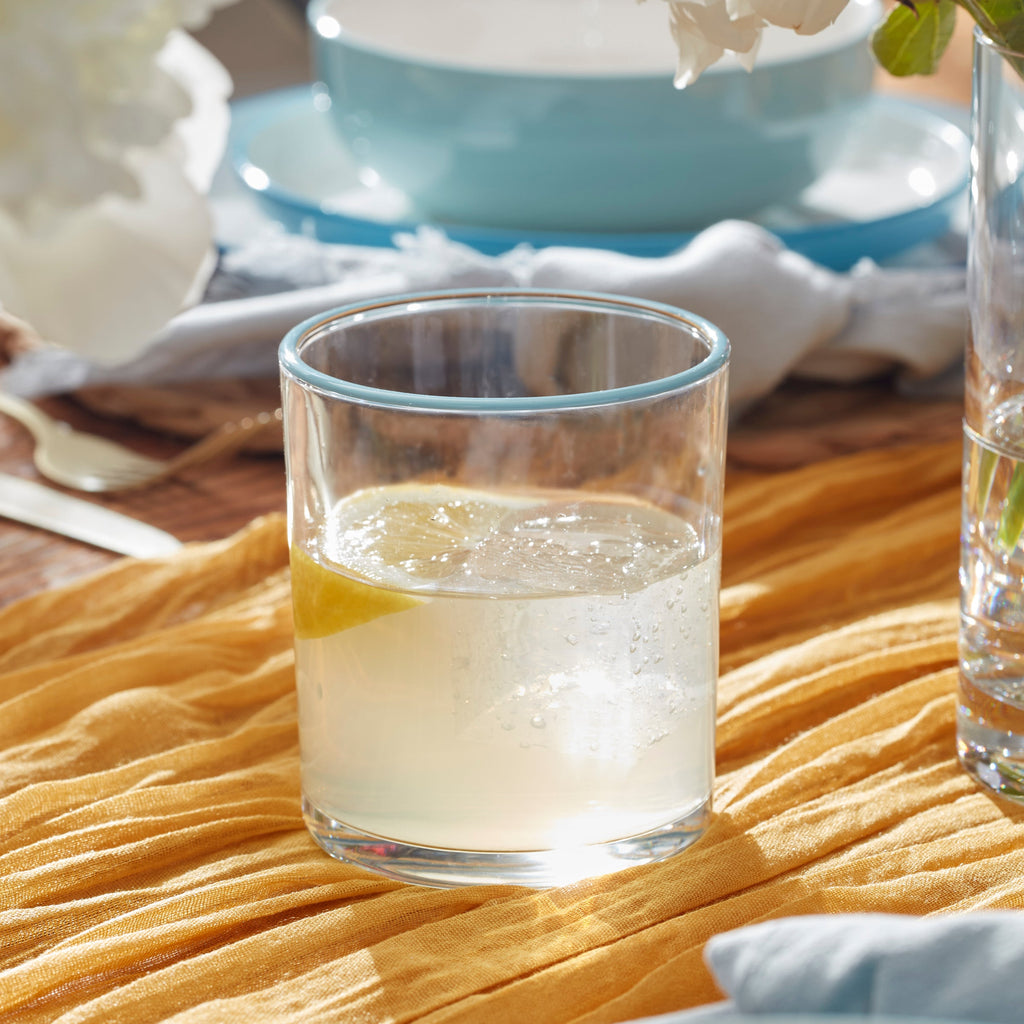 Thekbunny 24 Seven Turquoise Medium Tumbler - Set Of 6