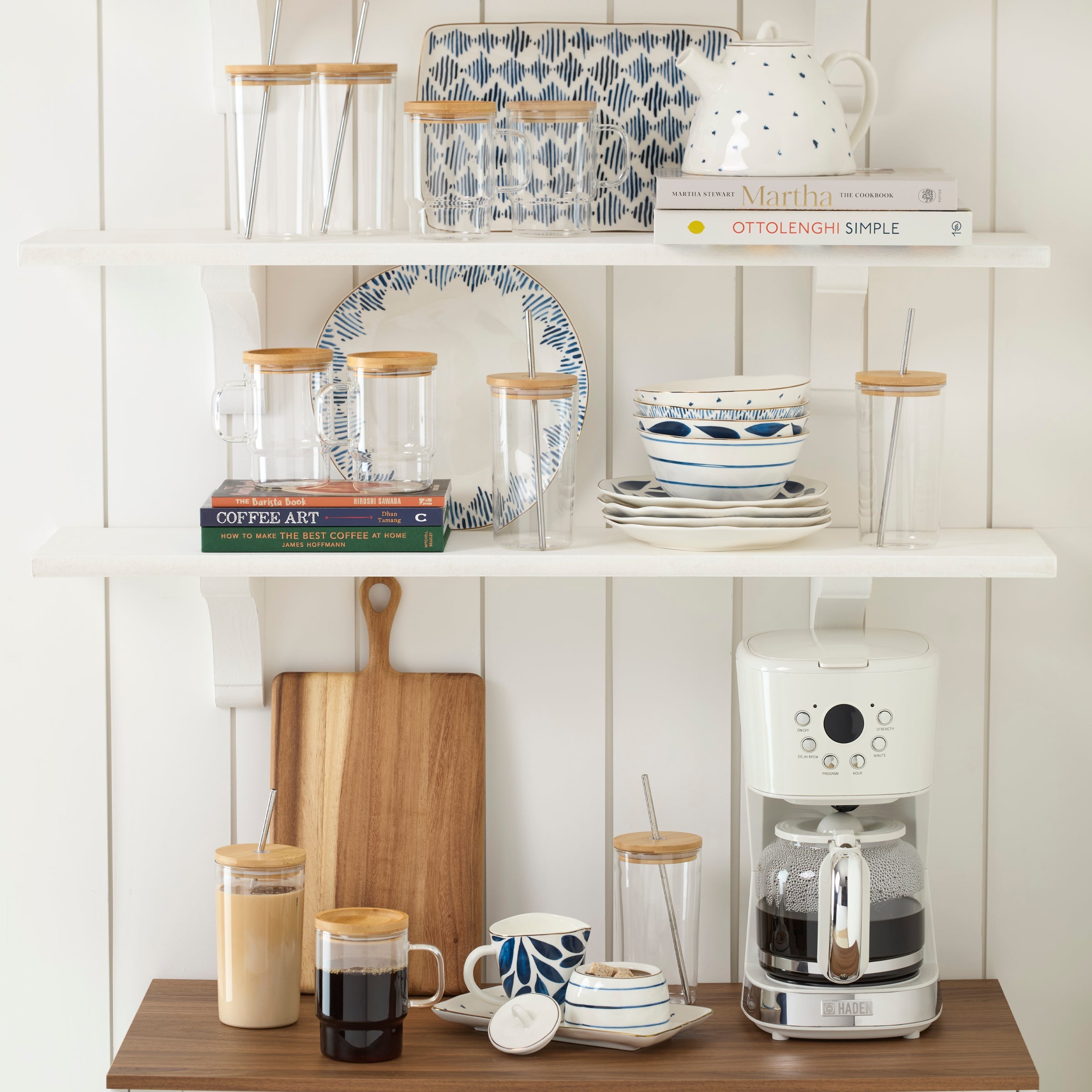 Thekbunny Blue Bay 9-Piece Tea Set