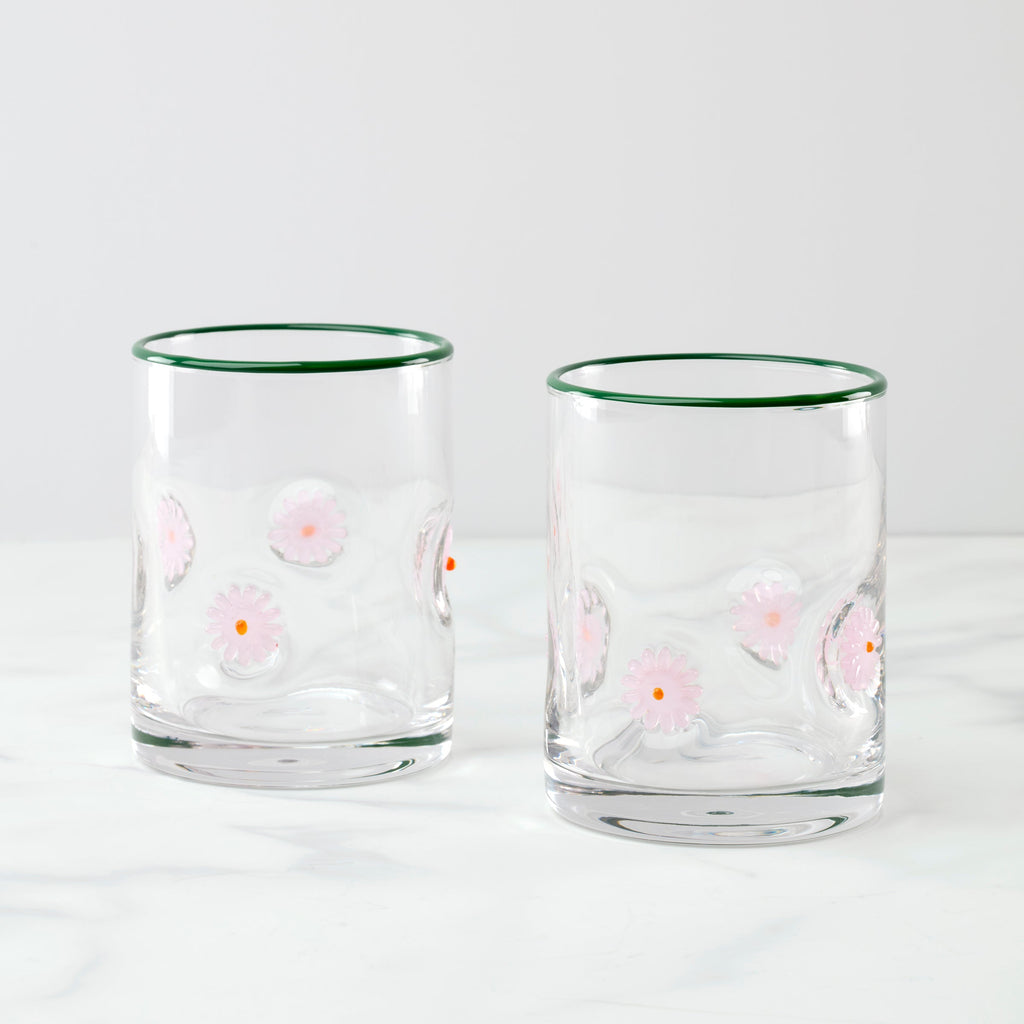 Thekbunny 24 Seven Flower Tumbler - Set of 2