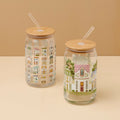 Thekbunny Spice Village Can Cooler Glasses, Set of 2