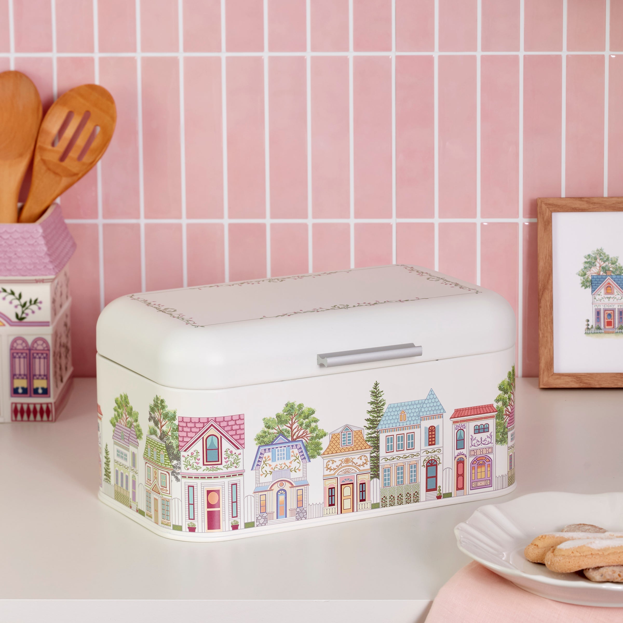 Thekbunny Spice Village Bread Box