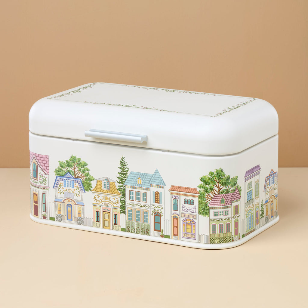 Thekbunny Spice Village Bread Box