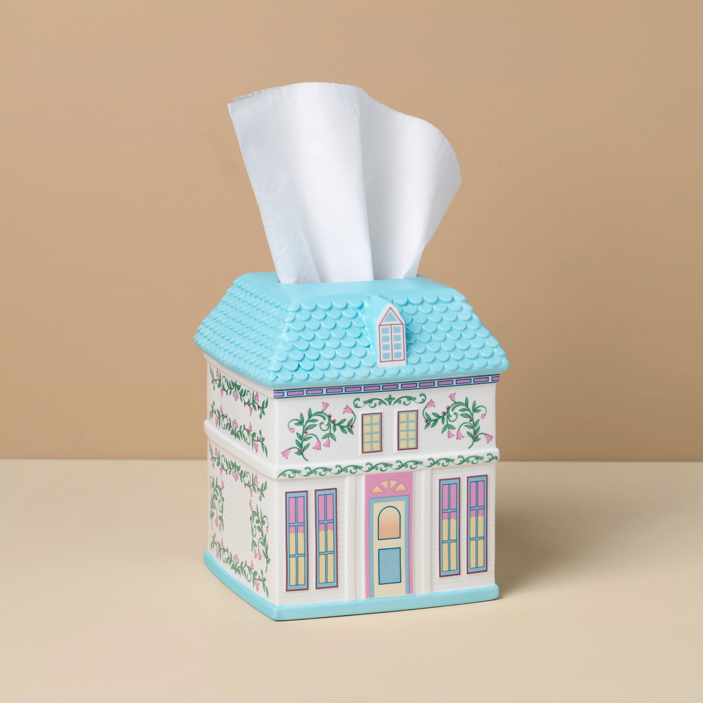 Thekbunny Spice Village Tissue Box Holder