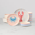 Thekbunny 24 Seven Melamine Wharfside 18 Piece Dinnerware Set