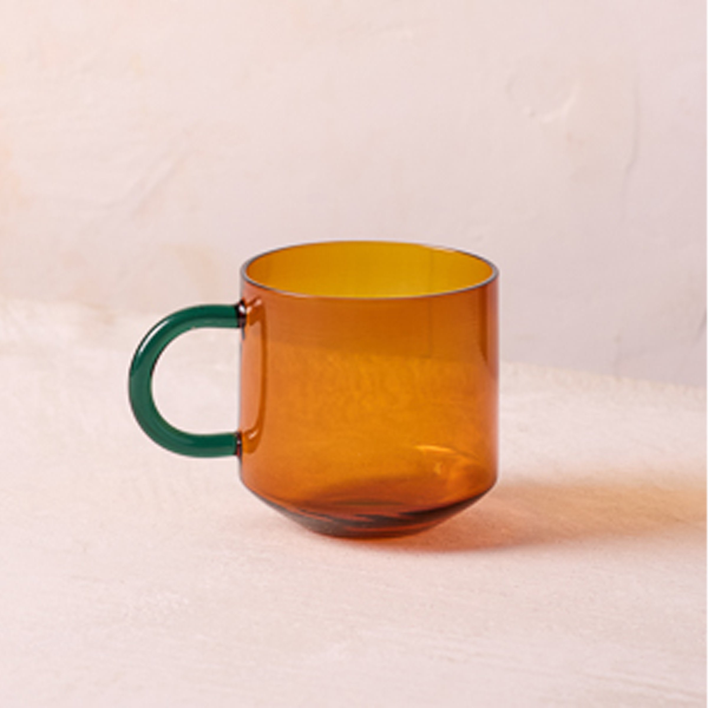 Thekbunny Niko Glass Mug, Amber