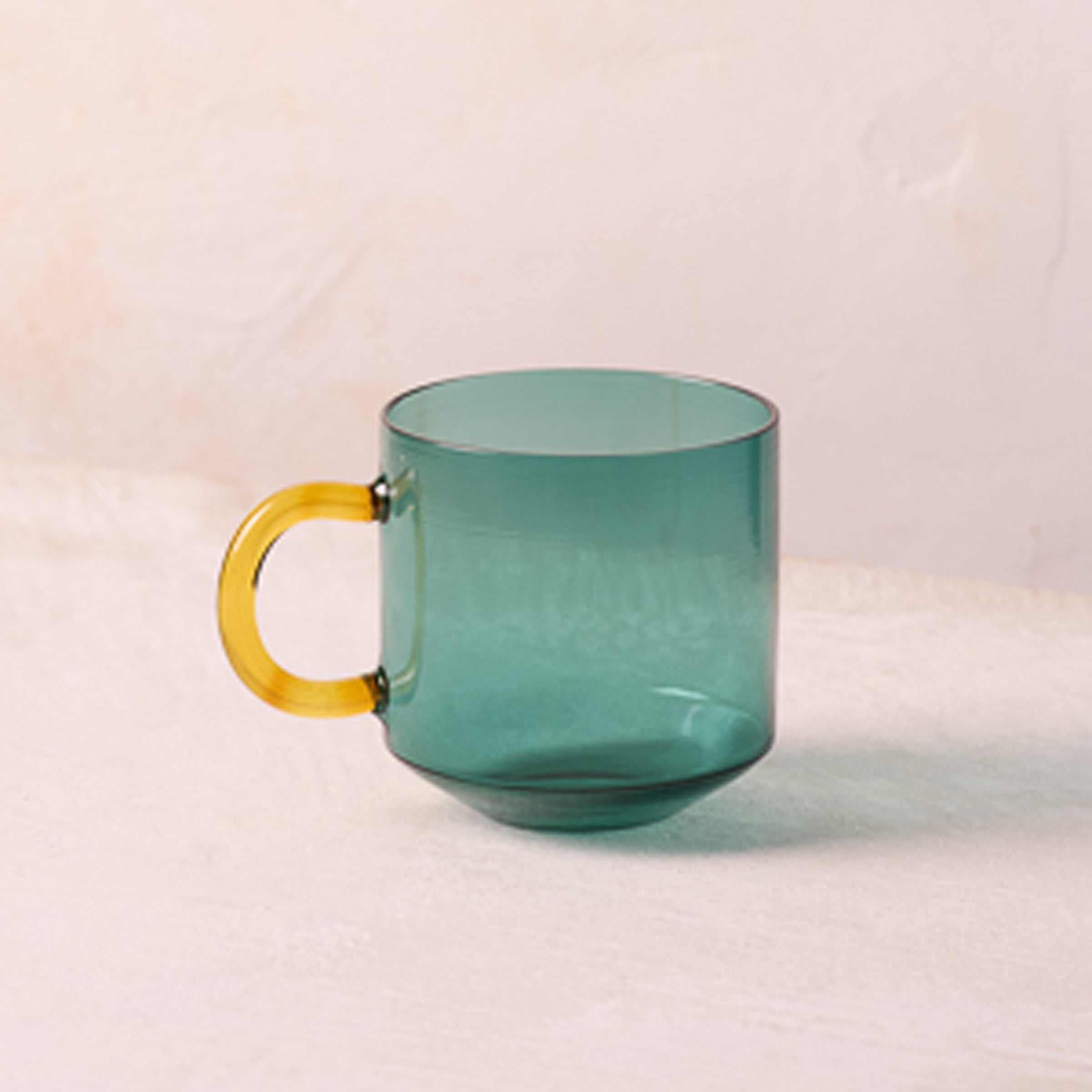 Thekbunny Niko Glass Mug, Teal