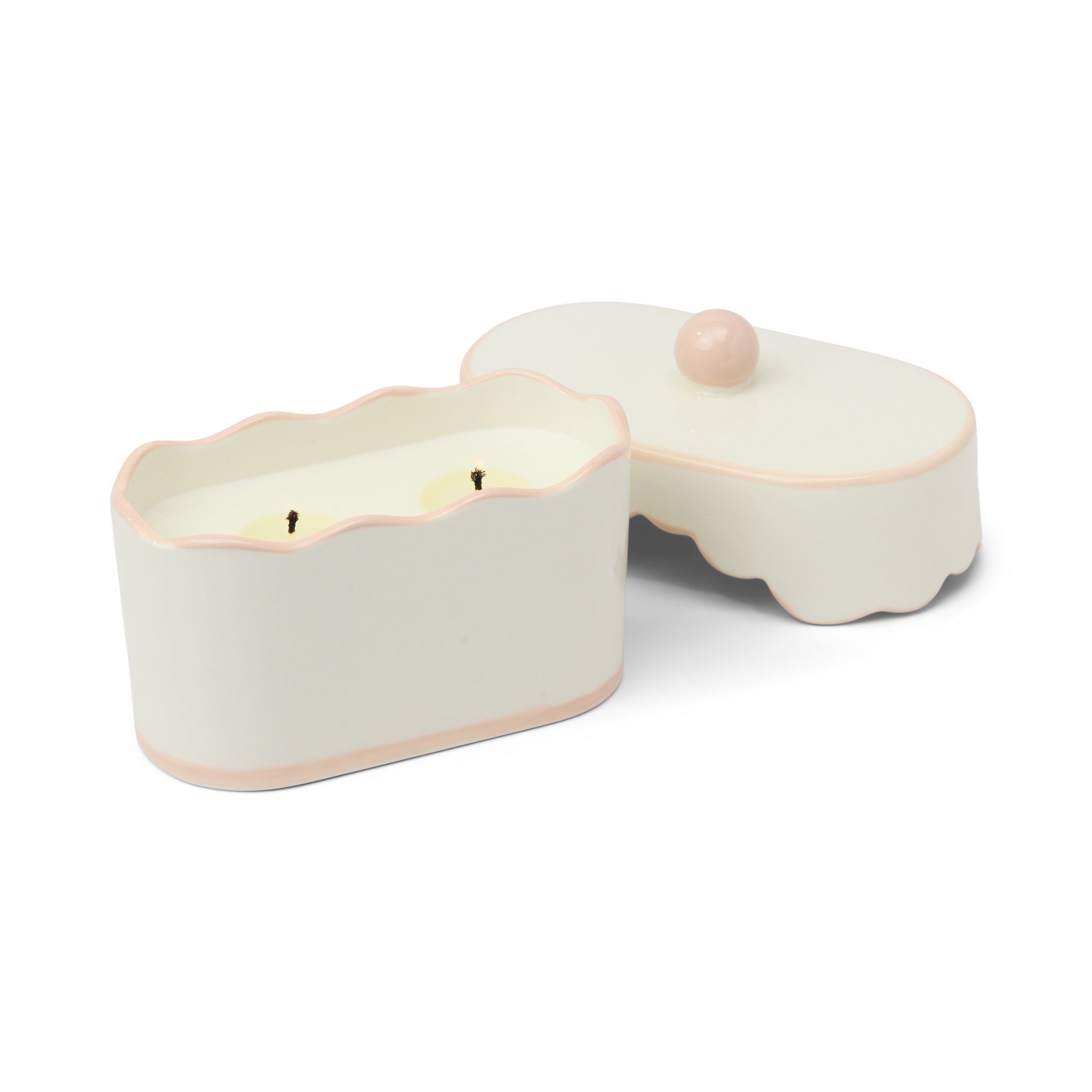 Thekbunny Cherie 5.5-oz Soy Wax Ceramic Candle, Yuzu Woods