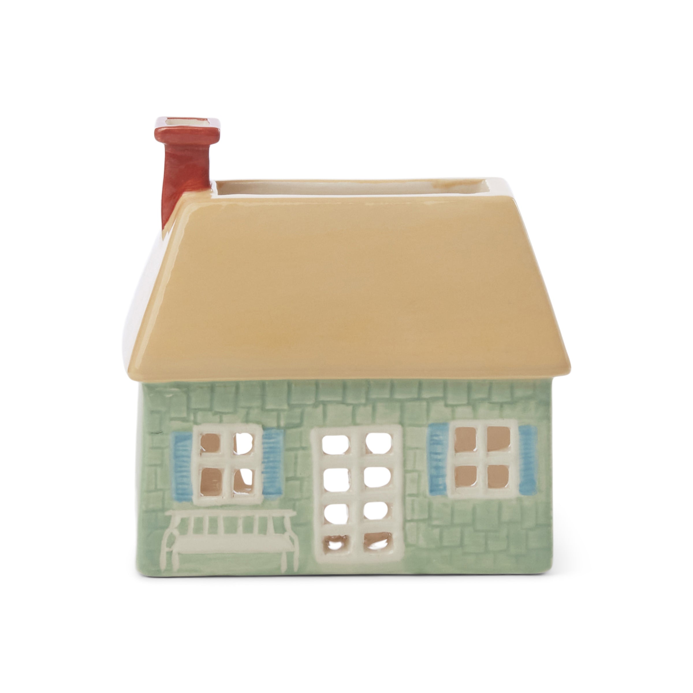Thekbunny Incense House with Tea Light + 20 Cones, English Cottage