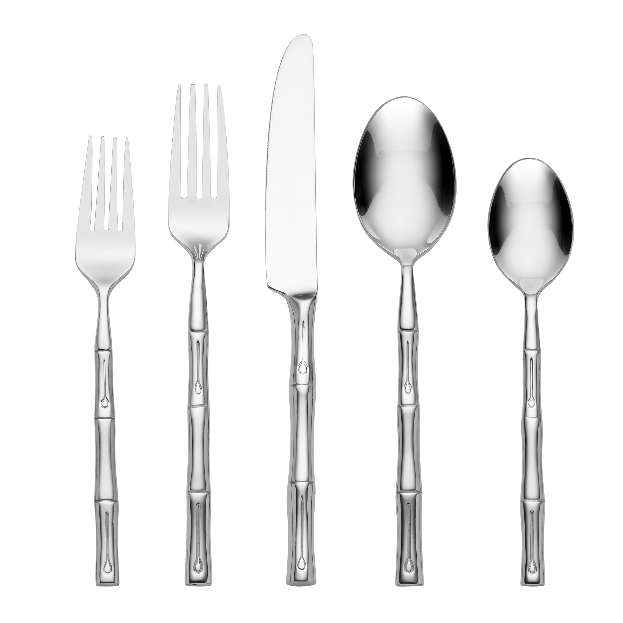 Thekbunny Bamboo 20 Piece Flatware Set
