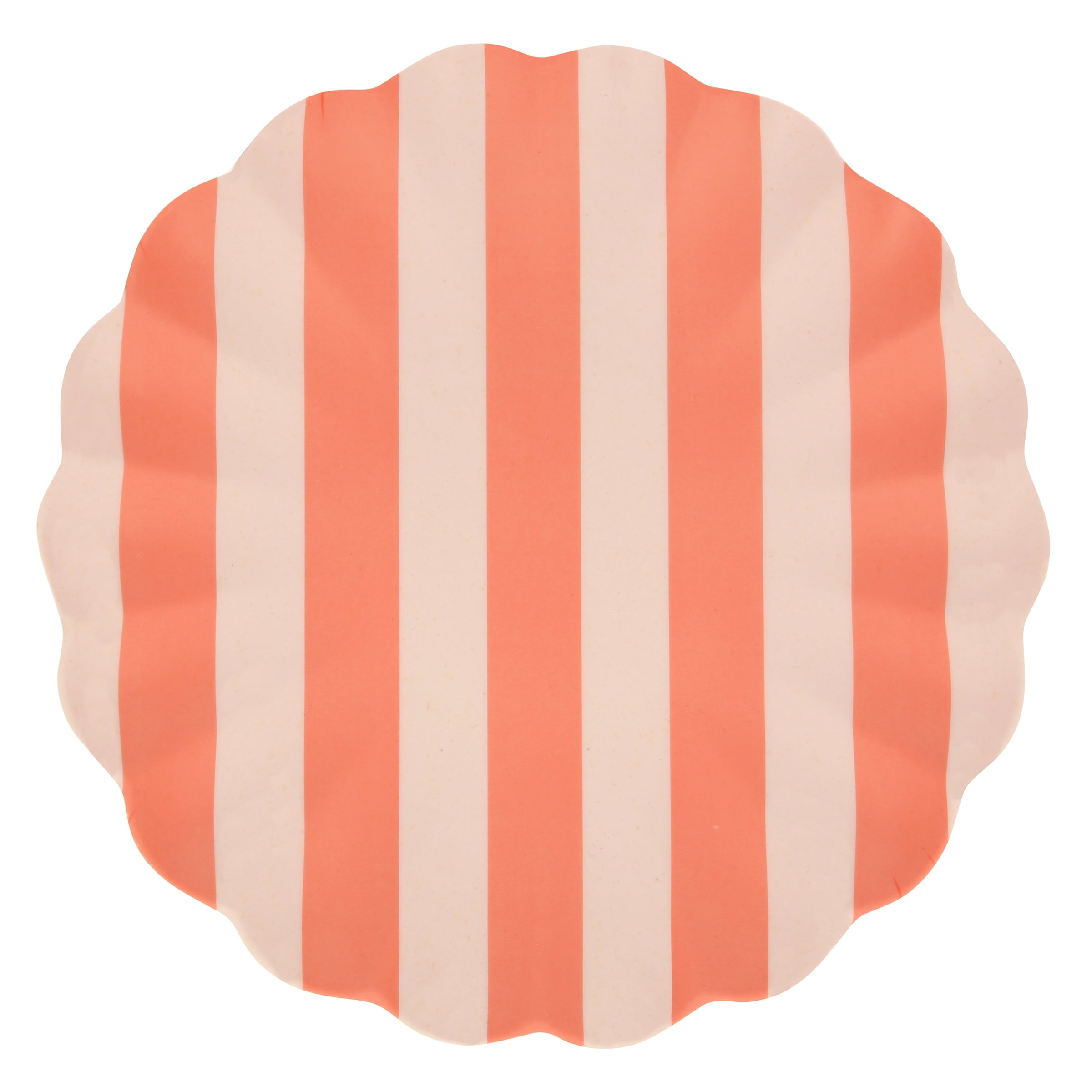 Stripy Reusable Bamboo Large Plates, Set of 6