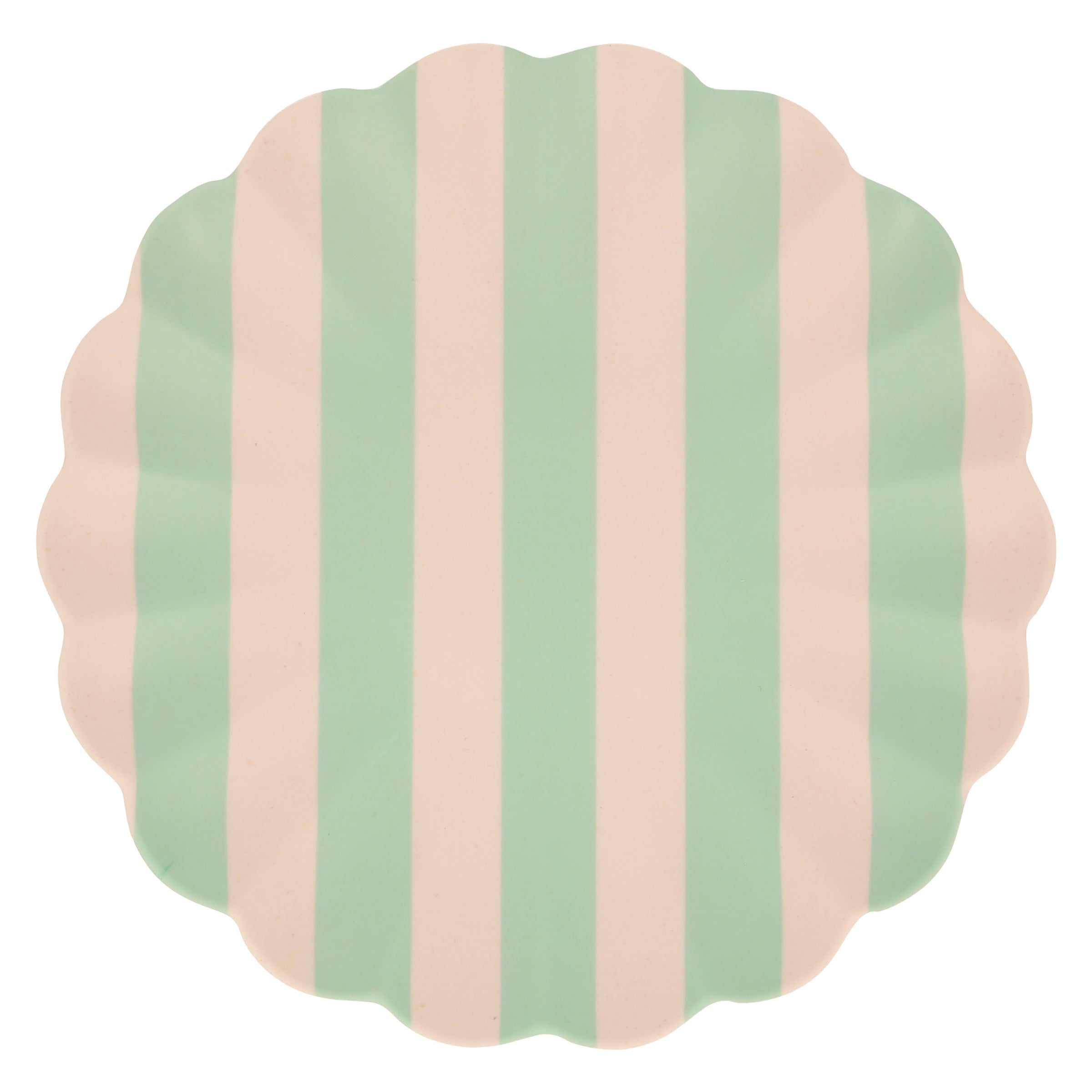 Stripy Reusable Bamboo Large Plates, Set of 6