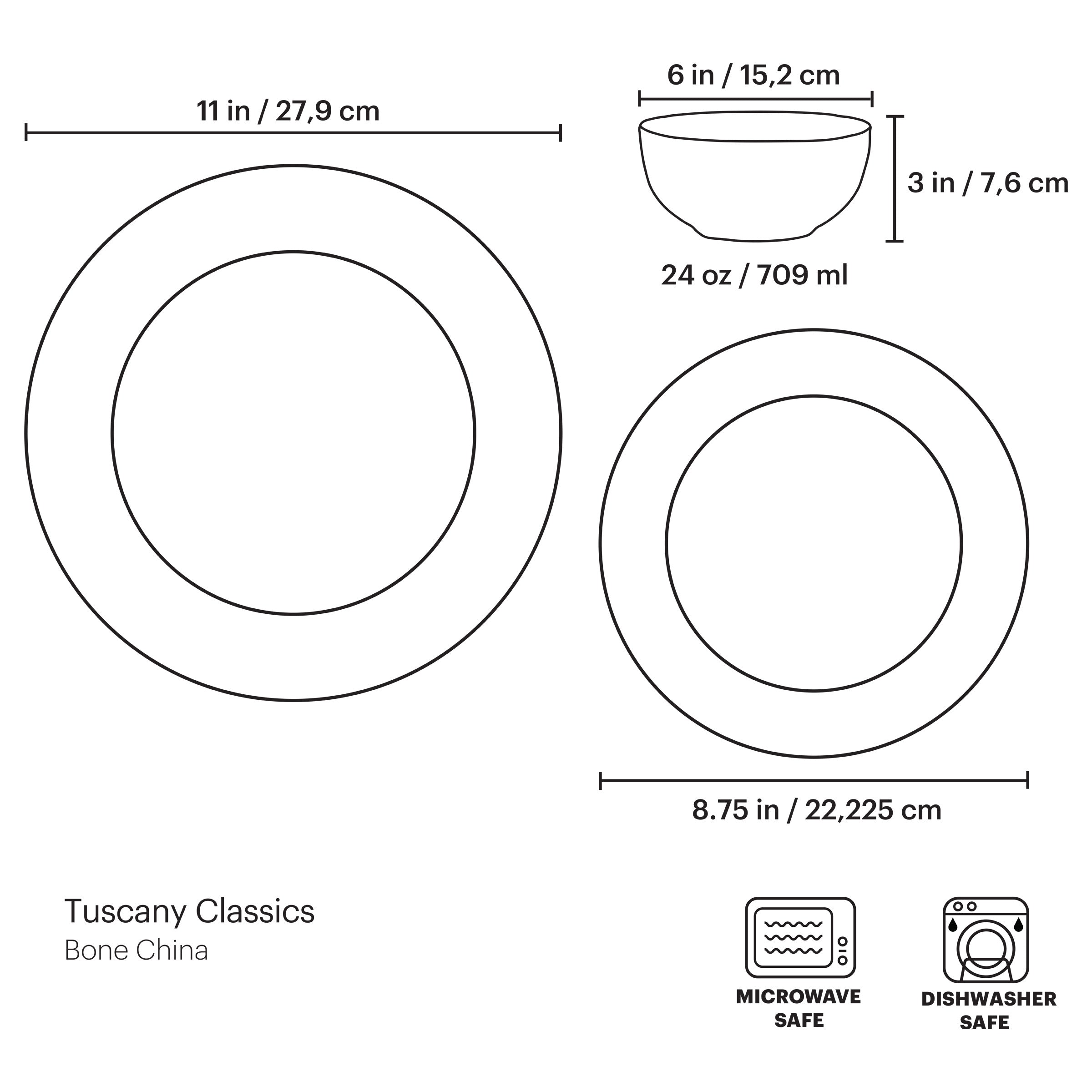 Tuscany Classics Dinner Plates - Buy 4 Get 6