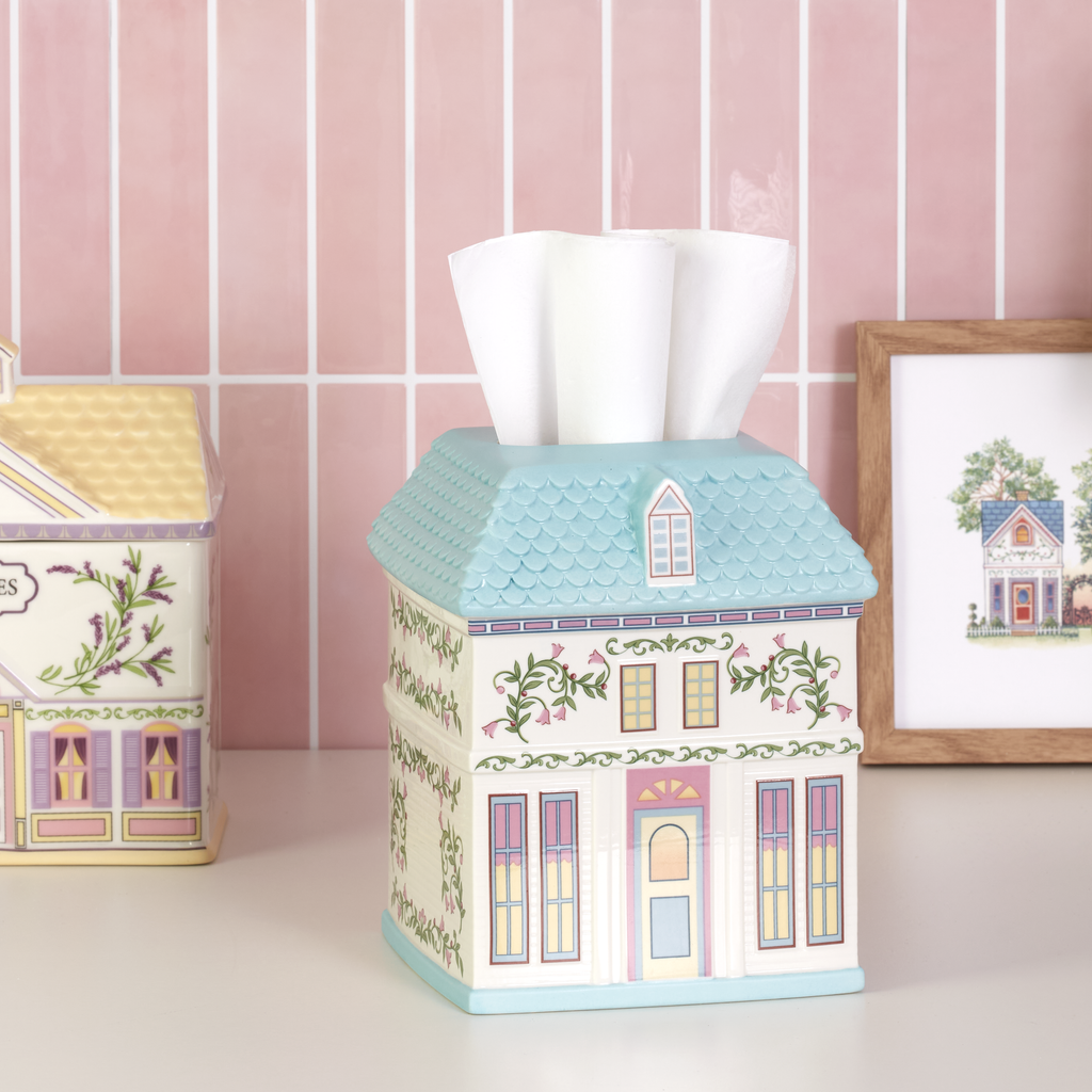 Thekbunny Spice Village Tissue Box Holder